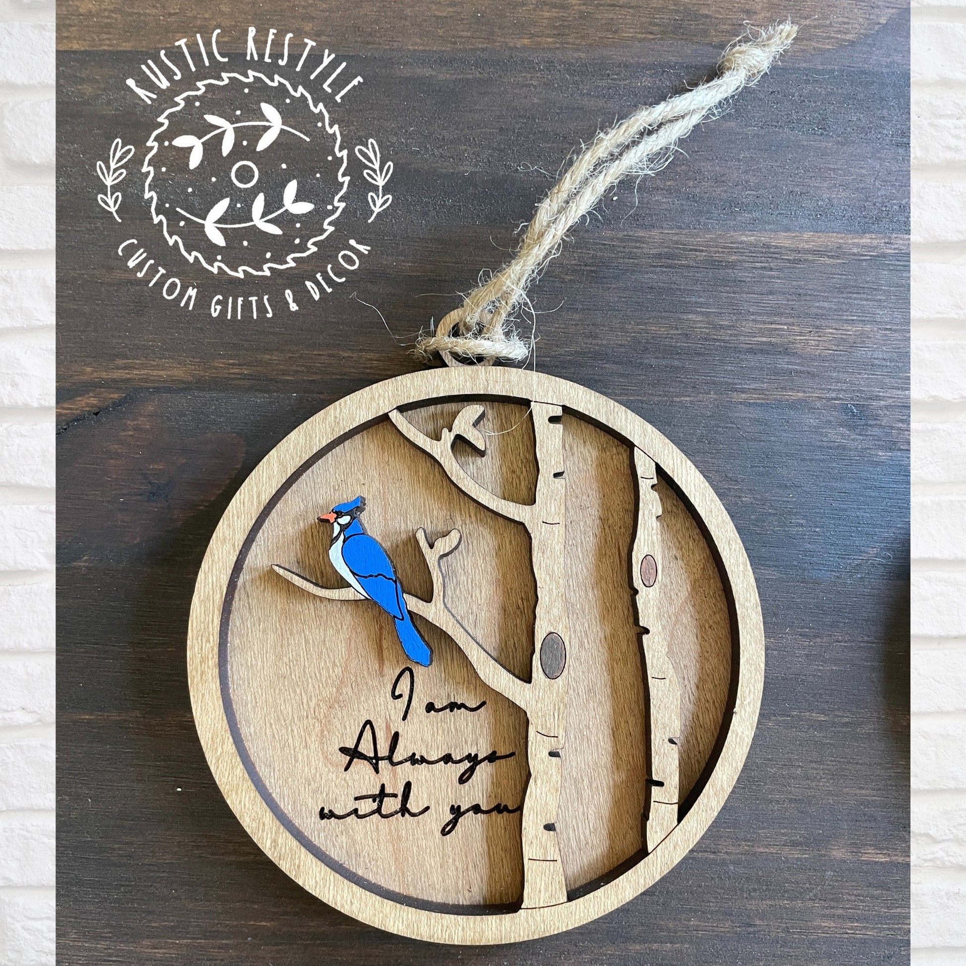 Cardinal, Bluejay, or Butterfly funeral Ornament, Memorial Ornaments
