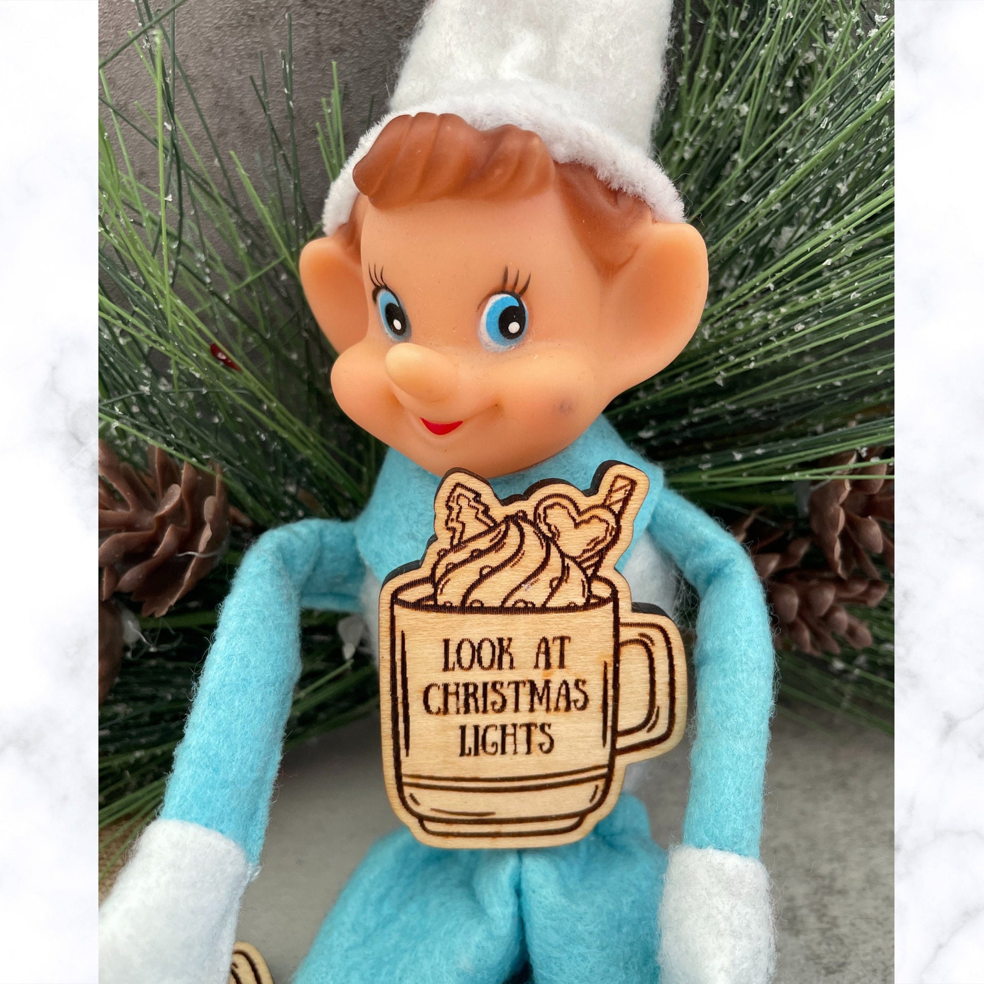Elf Hot chocolate activity tokens, Christmas Elf kit