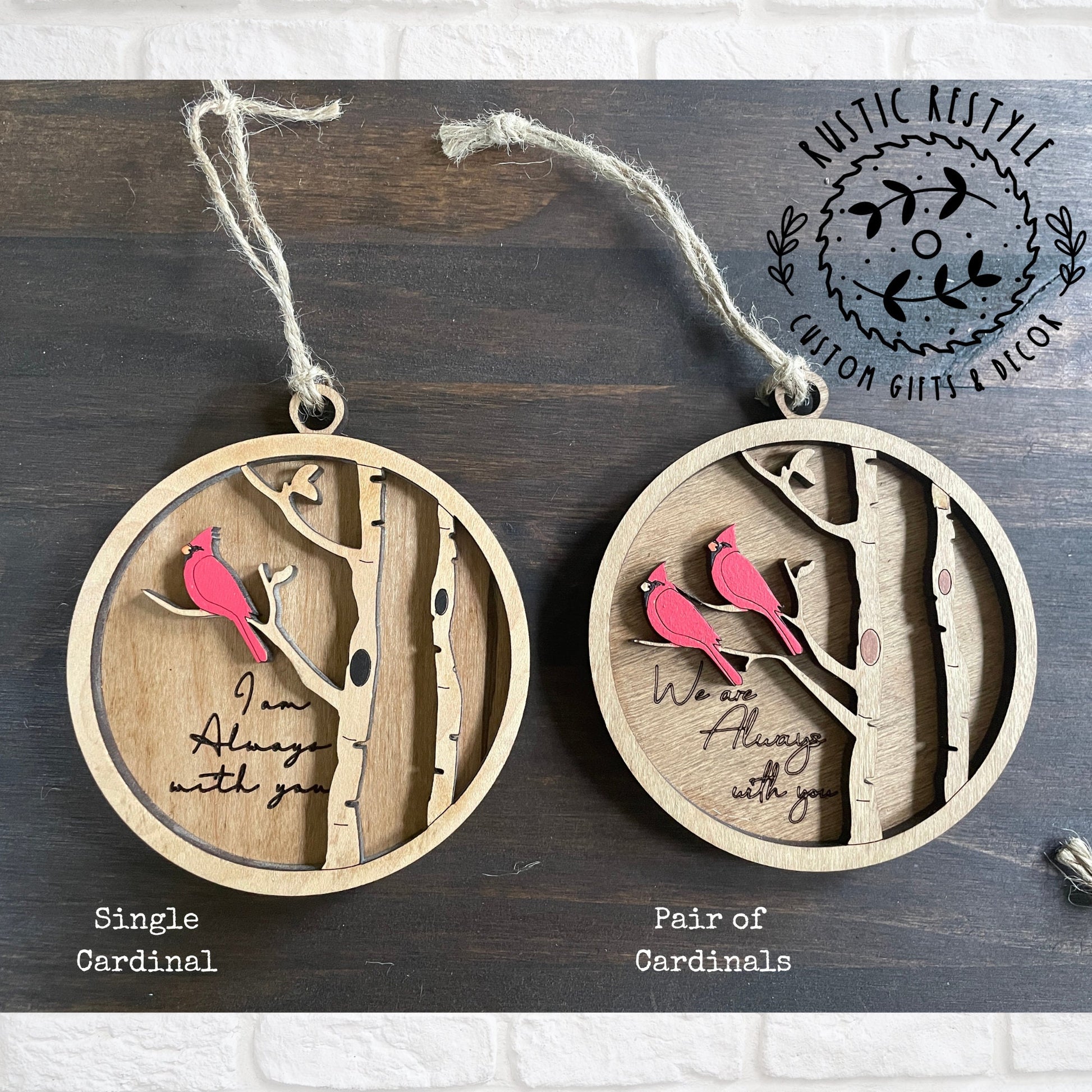 Cardinal, Bluejay, or Butterfly funeral Ornament, Memorial Ornaments