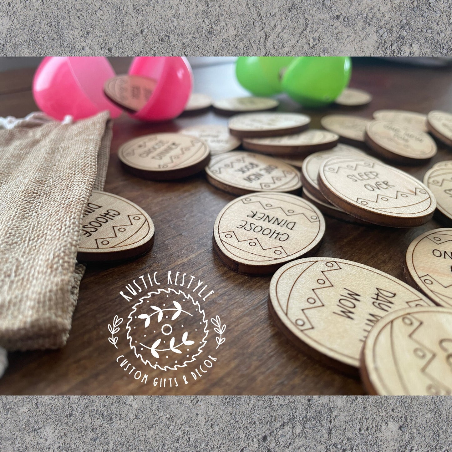 Easter Egg hunt tokens, Easter basket egg stuffer candy alternative