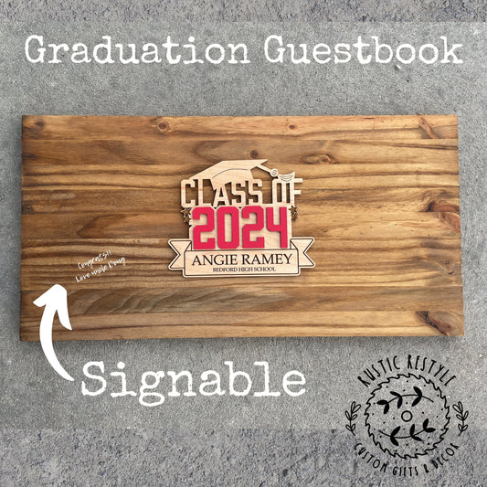 High school Graduation Guest book, A personalized Gift for graduate