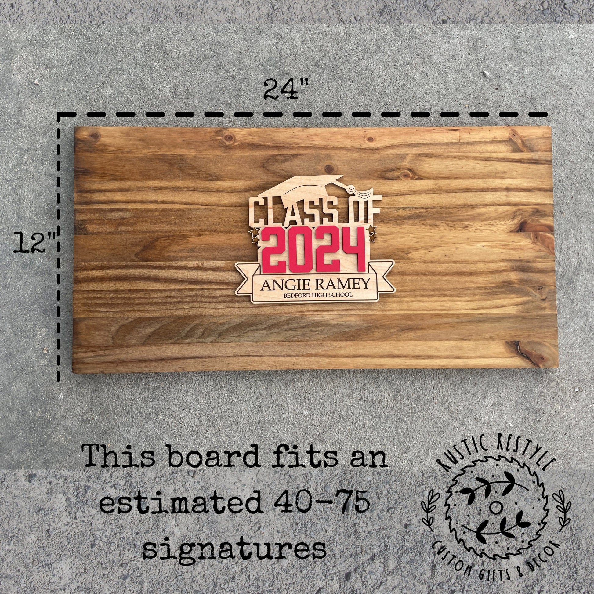 High school Graduation Guest book, A personalized Gift for graduate