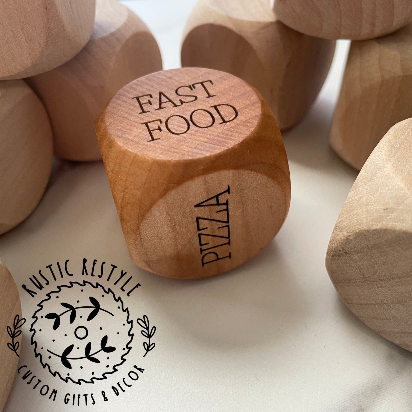 Design your own Dinner Dice, lunch dice, restaurant dice etc.