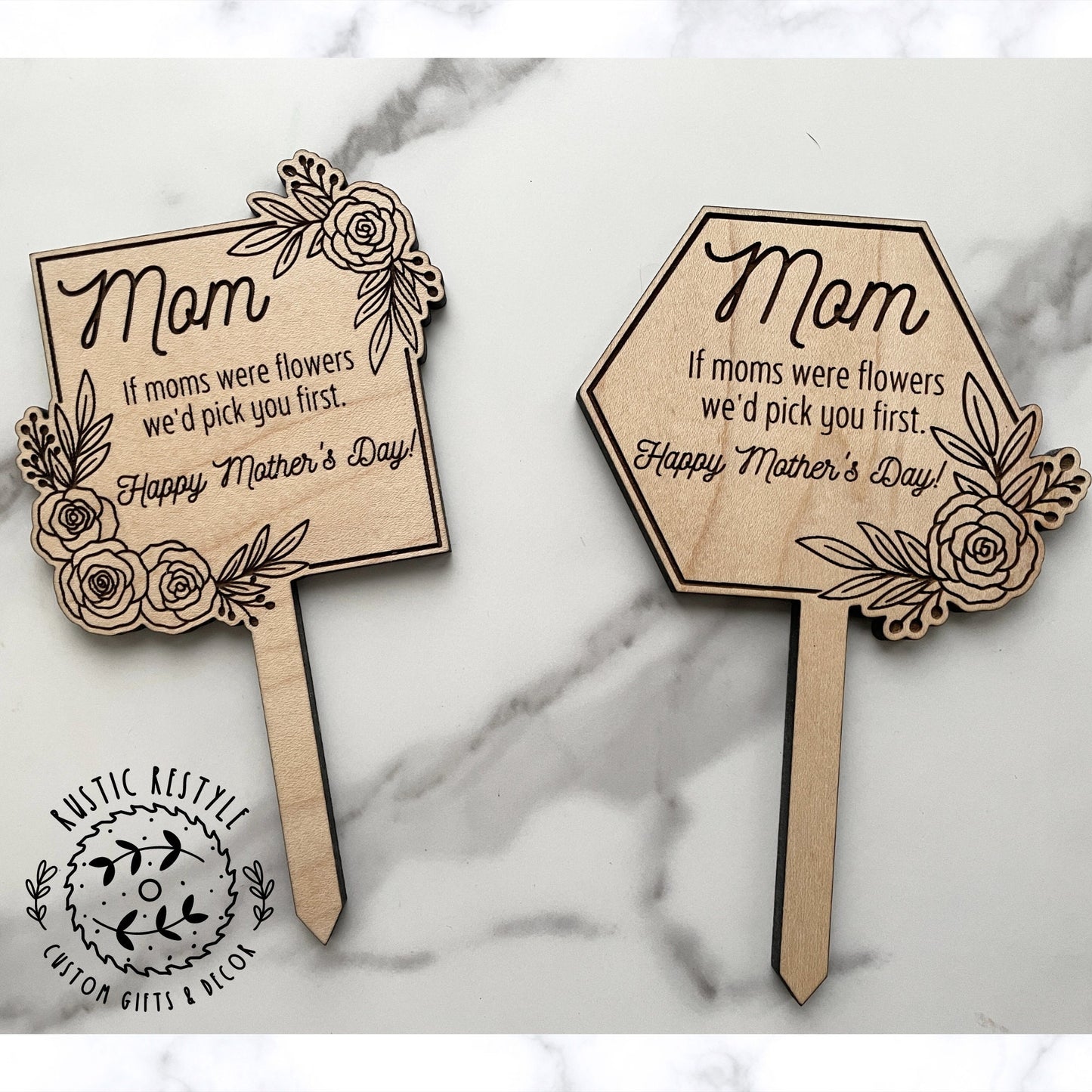 Mother's Day plant stakes, grandma, mom, Plant tags for pots ready to gift