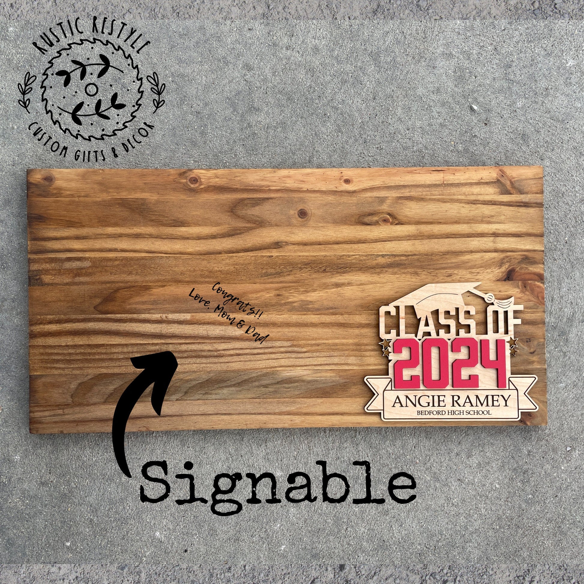 High school Graduation Guest book, A personalized Gift for graduate