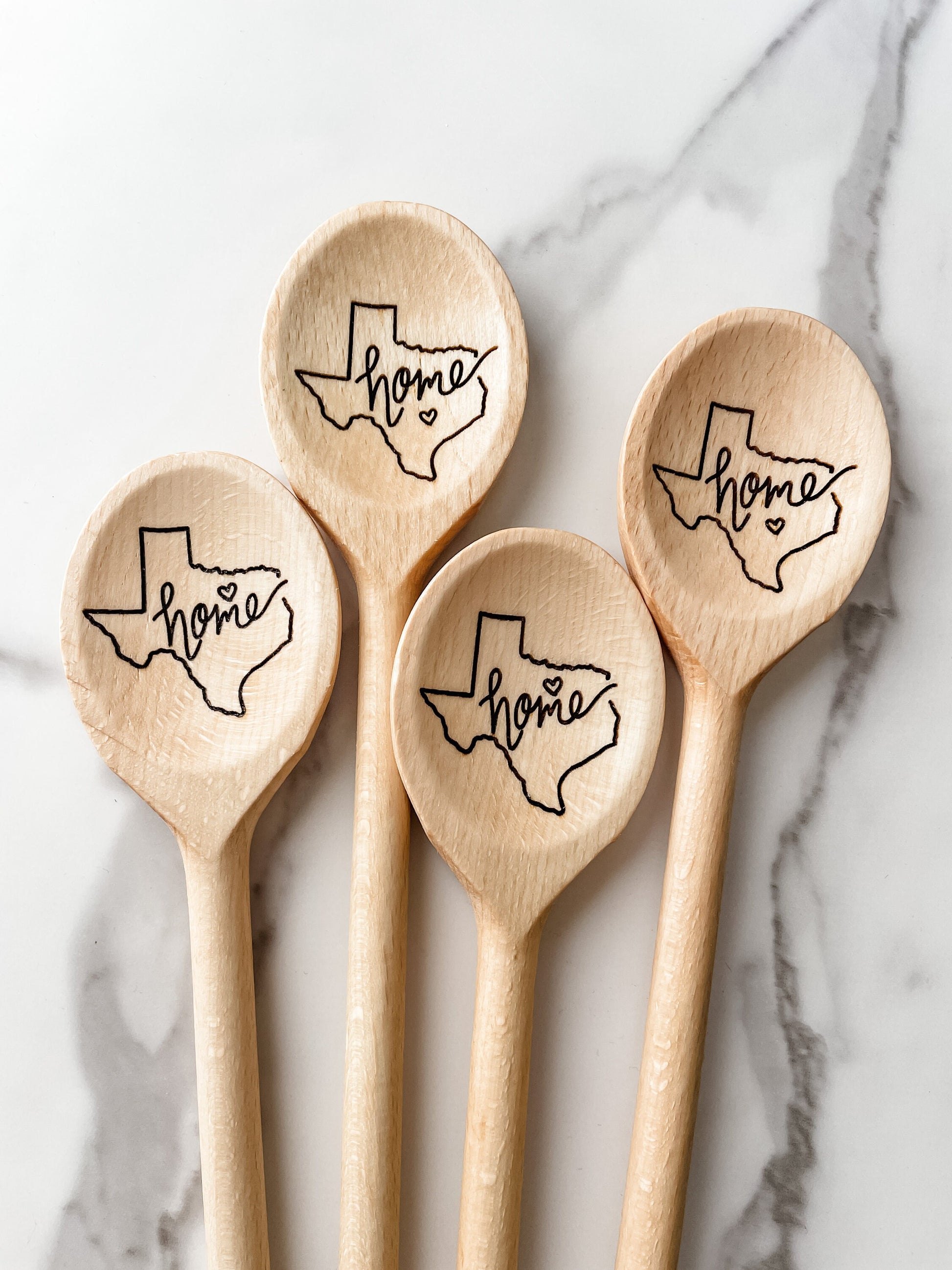 Wooden Spoons, Home state heart Spoon Gift