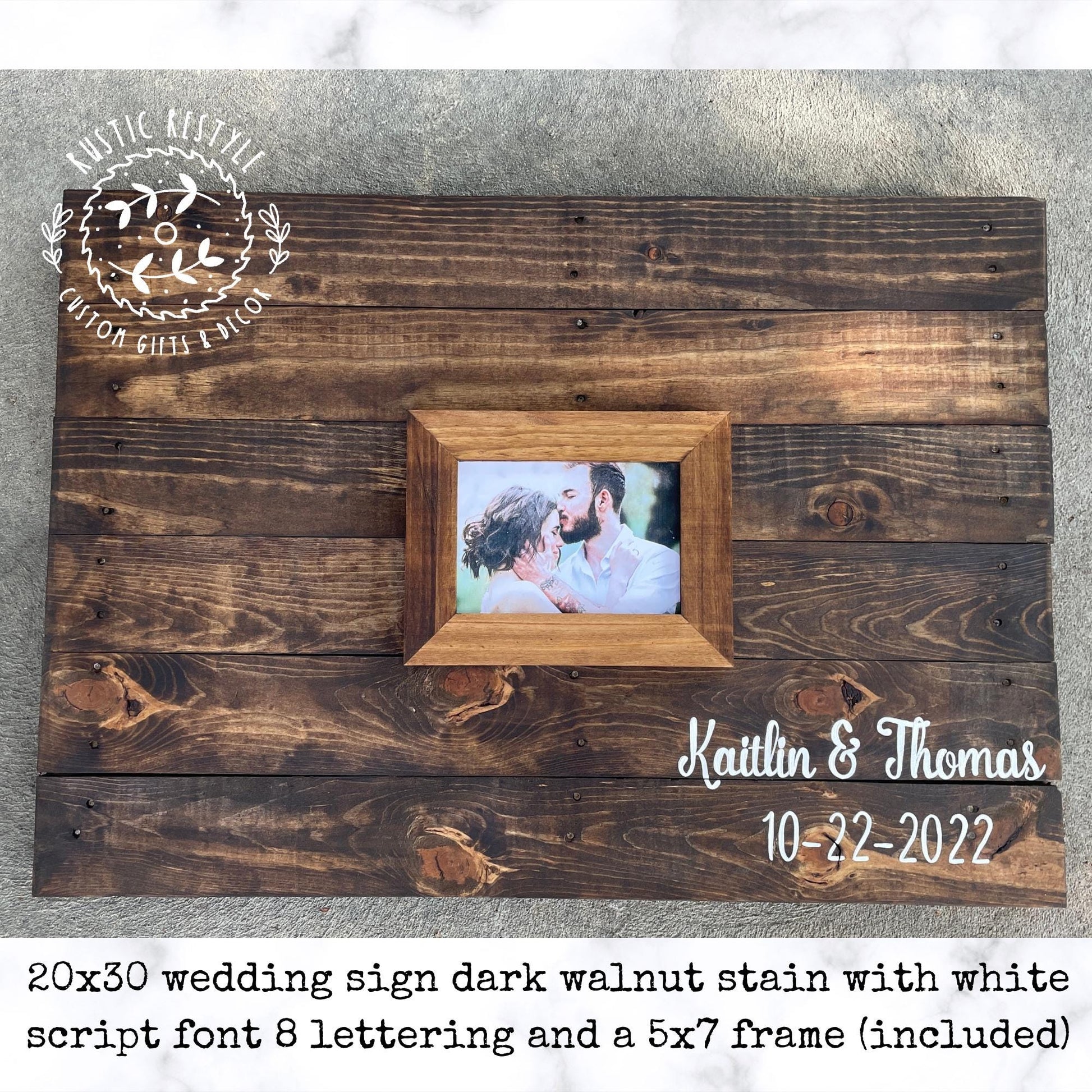 Custom Pallet wall art photo guestbook sign Personalized wood sign wedding guest book alternative for rustic farmhouse theme reception 20x30
