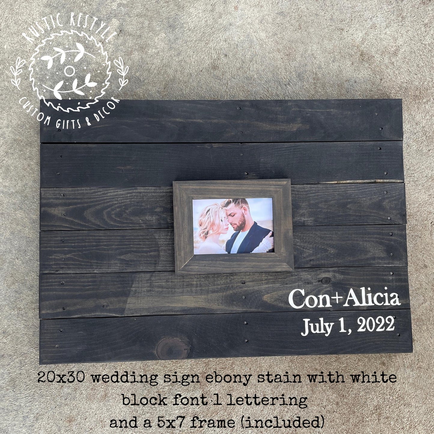 Custom Pallet wall art photo guestbook sign Personalized wood sign wedding guest book alternative for rustic farmhouse theme reception 20x30