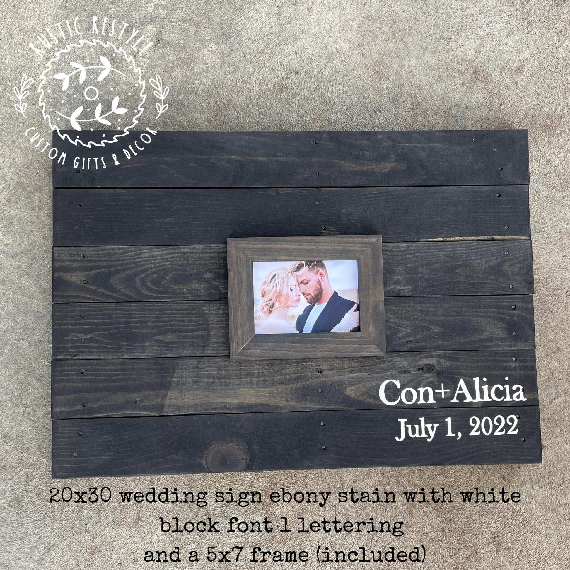 Custom Pallet wall art photo guestbook sign Personalized wood sign wedding guest book alternative for rustic farmhouse theme reception 20x30