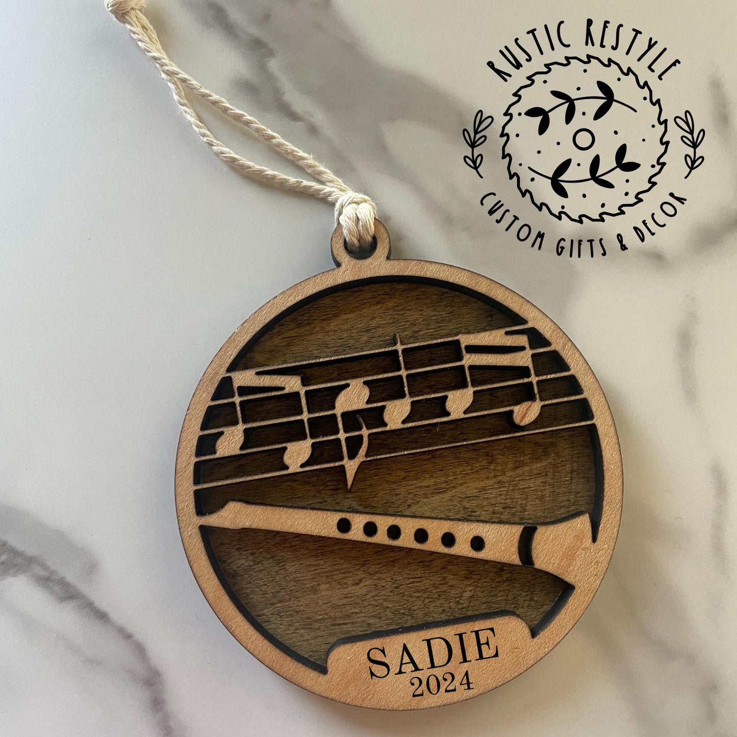 Band Instruments Ornament, Guitar, piano, flute, Violin, Saxophone, drums, cello, french horn, accordion, trumpet