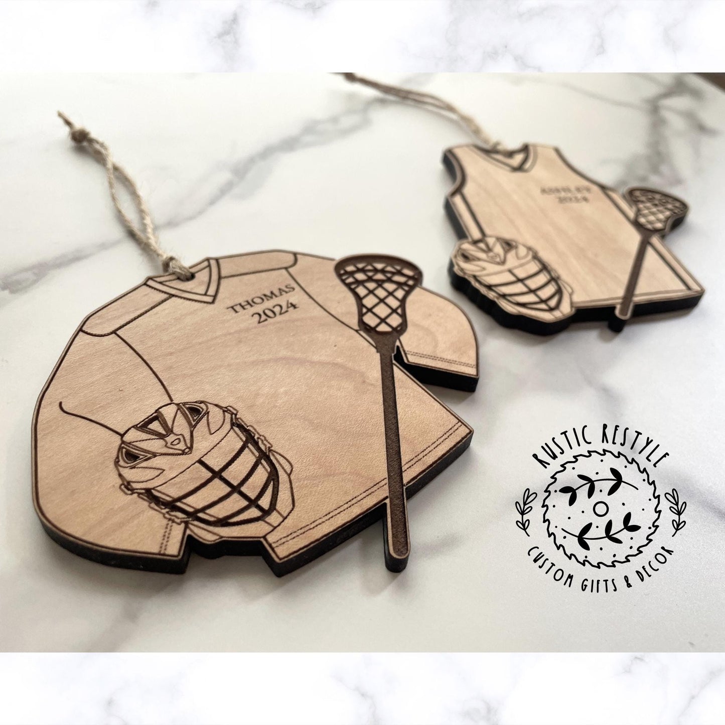 Personalized Lacrosse Christmas Ornament