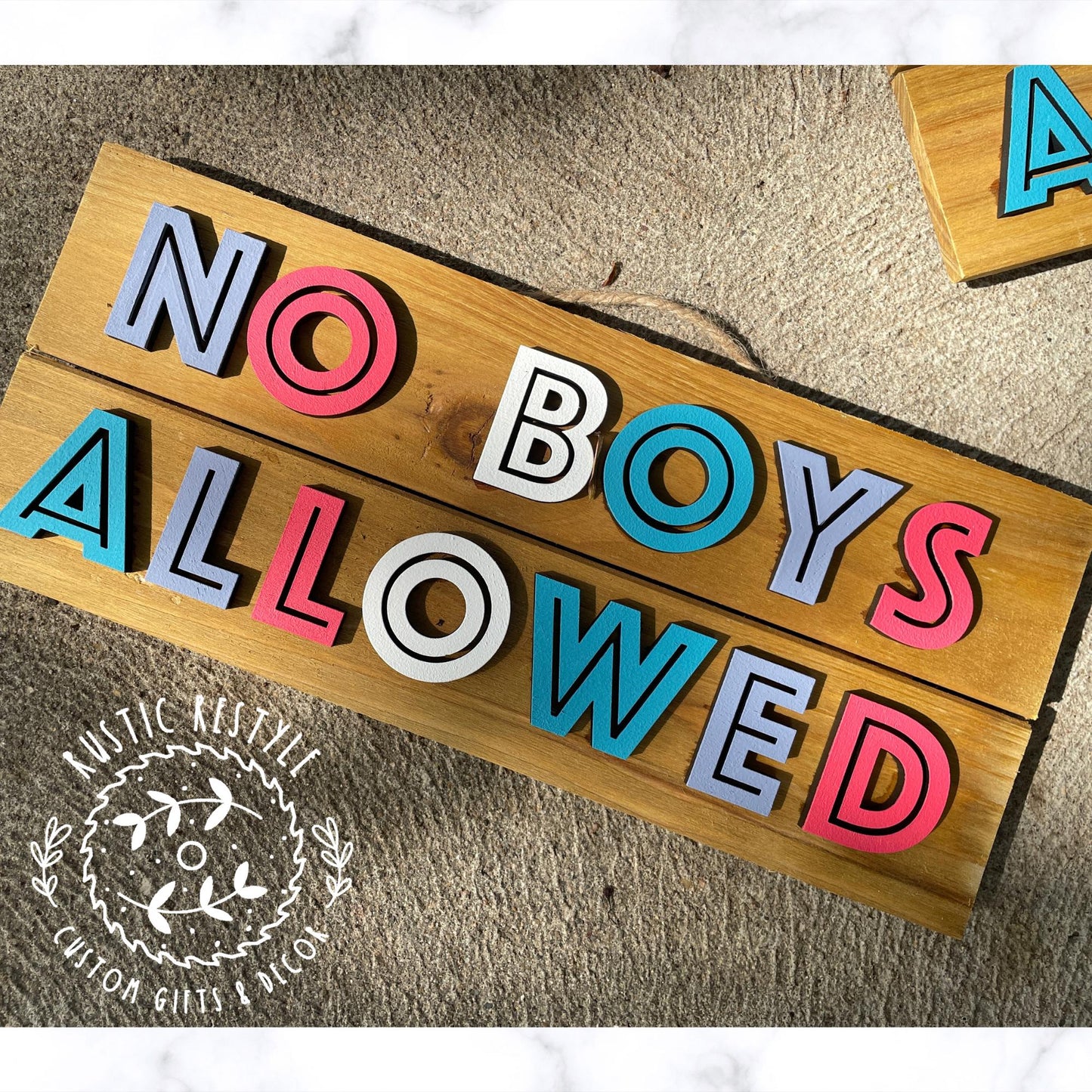 no girls or no boys allowed bedroom door sign
