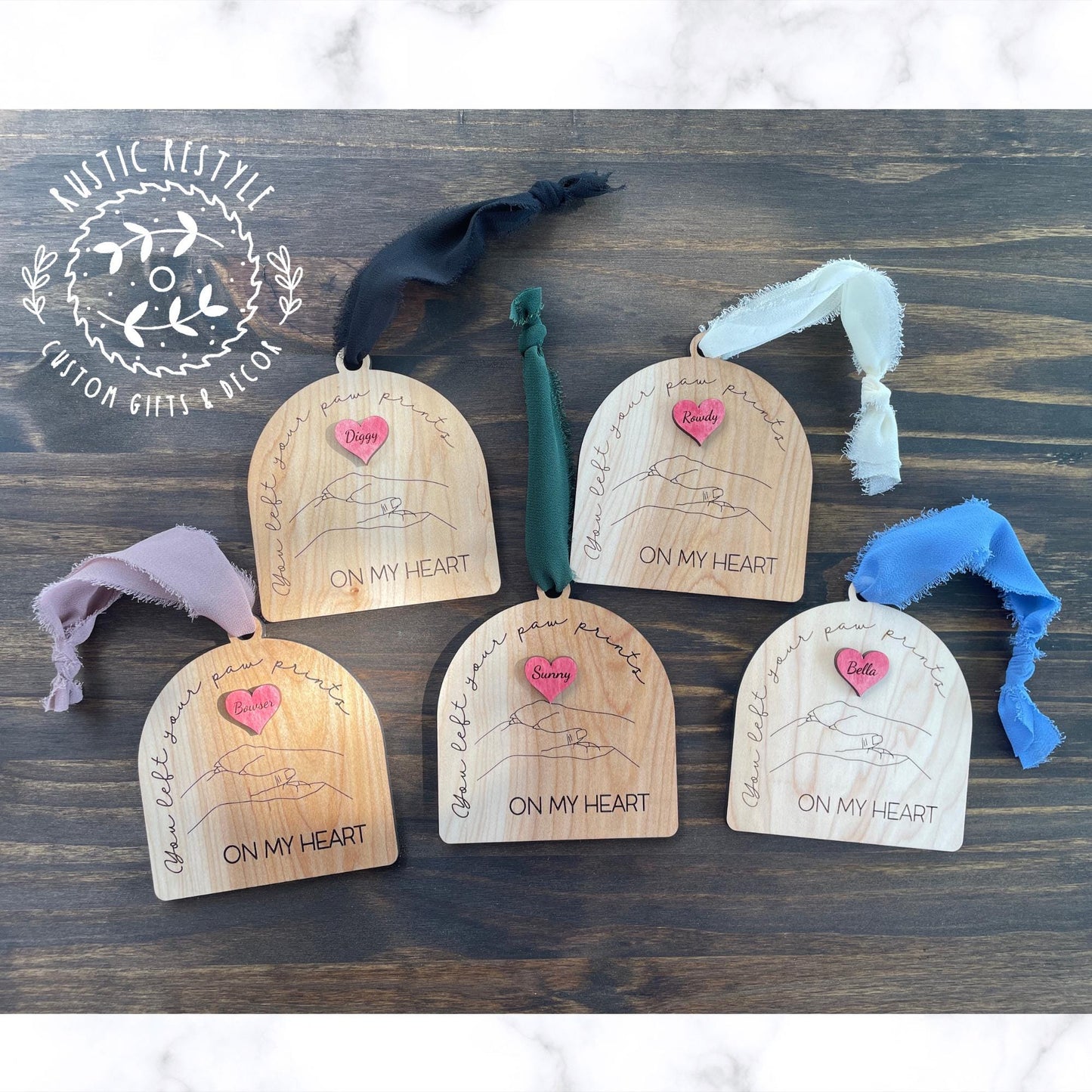 Personalized pet memorial remembrance ornament
