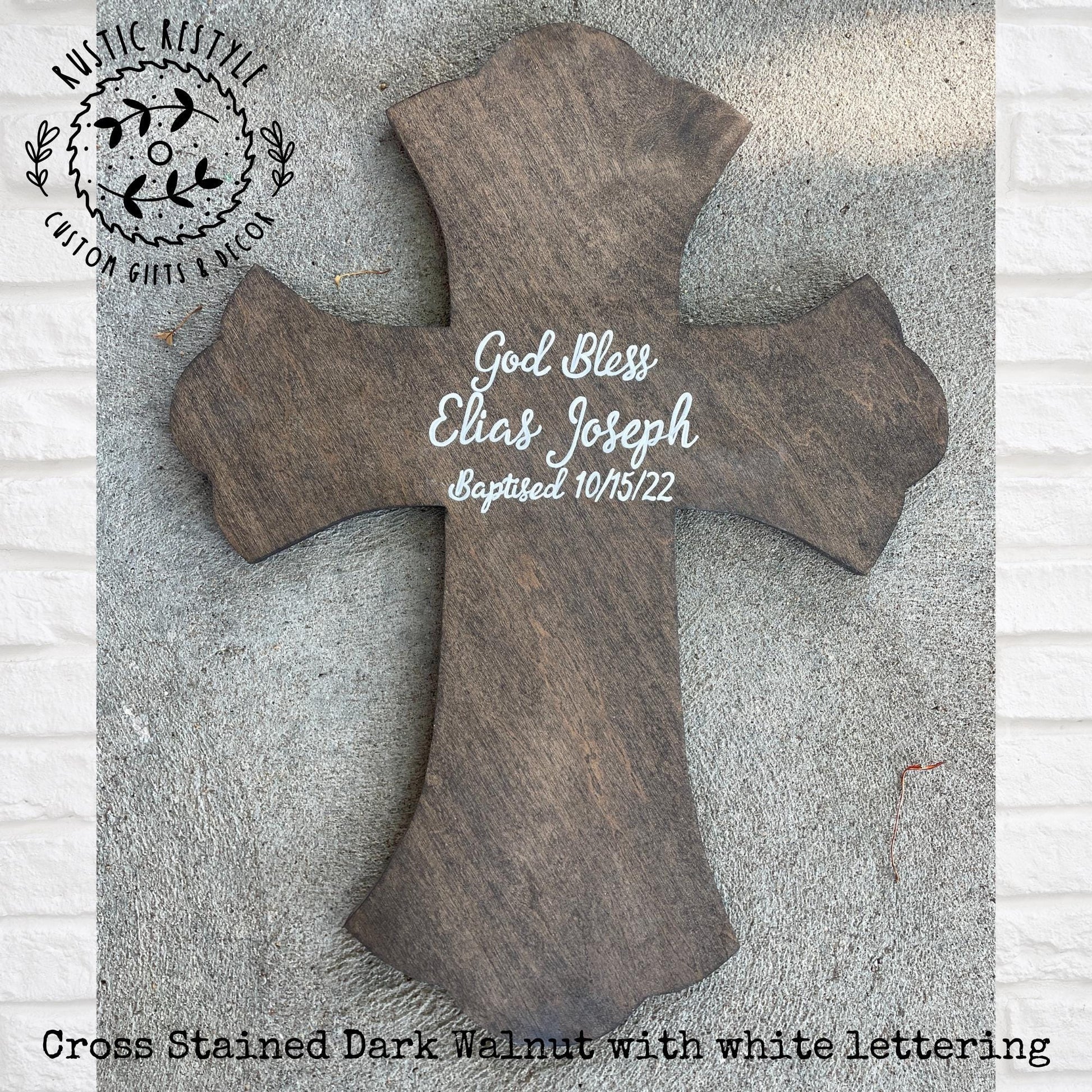 God Bless Personalized wooden cross, Baptism and confirmation sign-able crosses, confirmation keepsake gift
