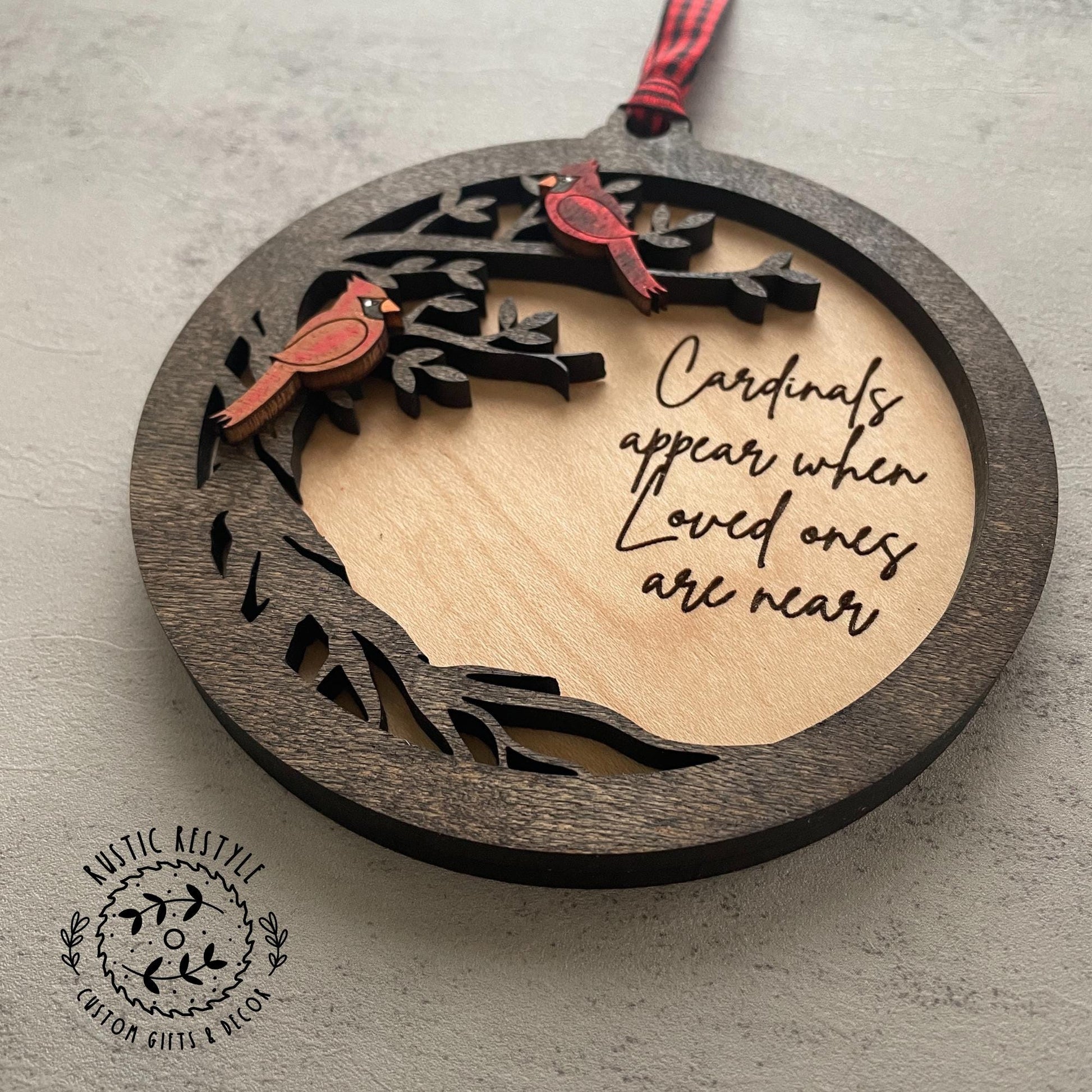 Cardinals appear when loved ones are near ornament