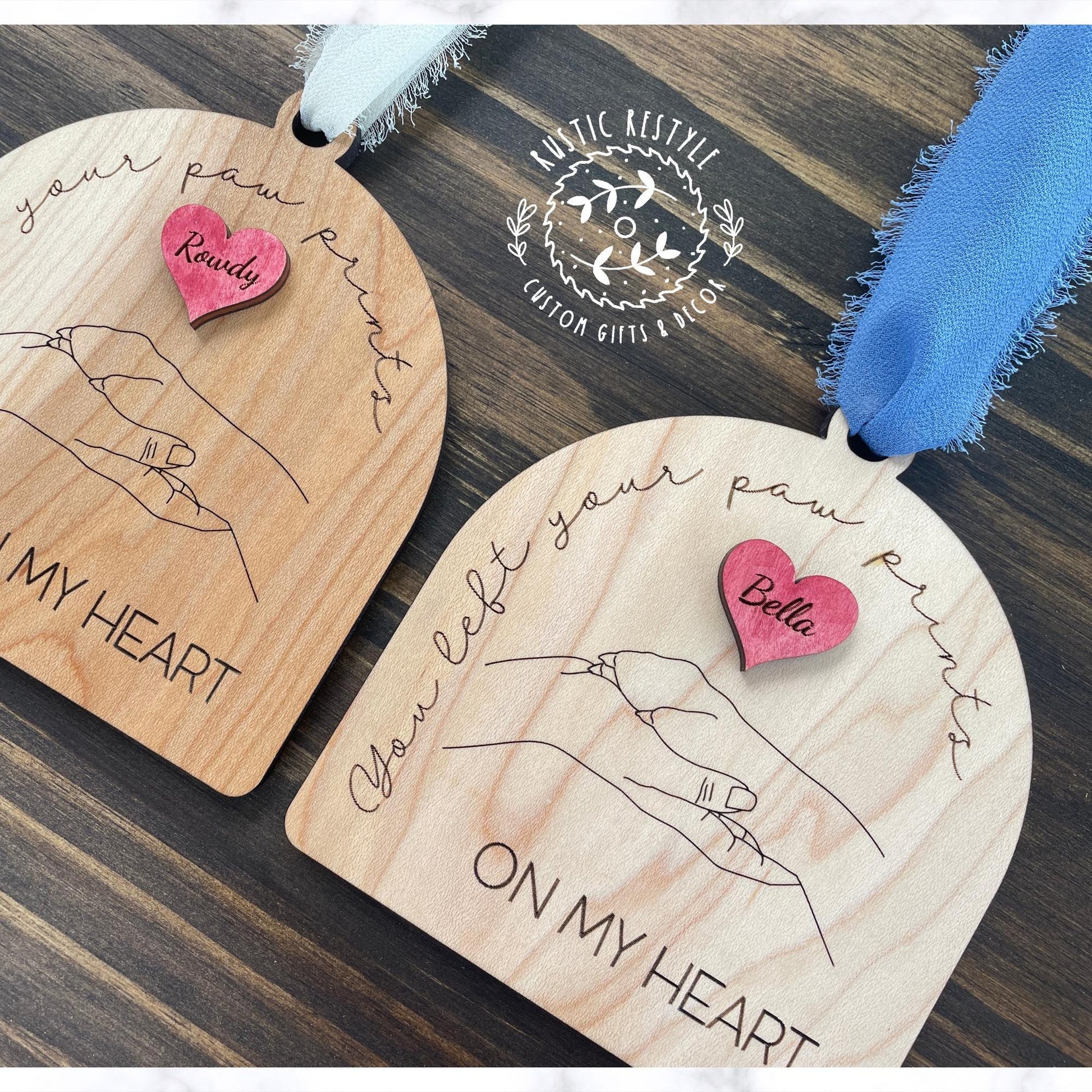 Personalized pet memorial remembrance ornament