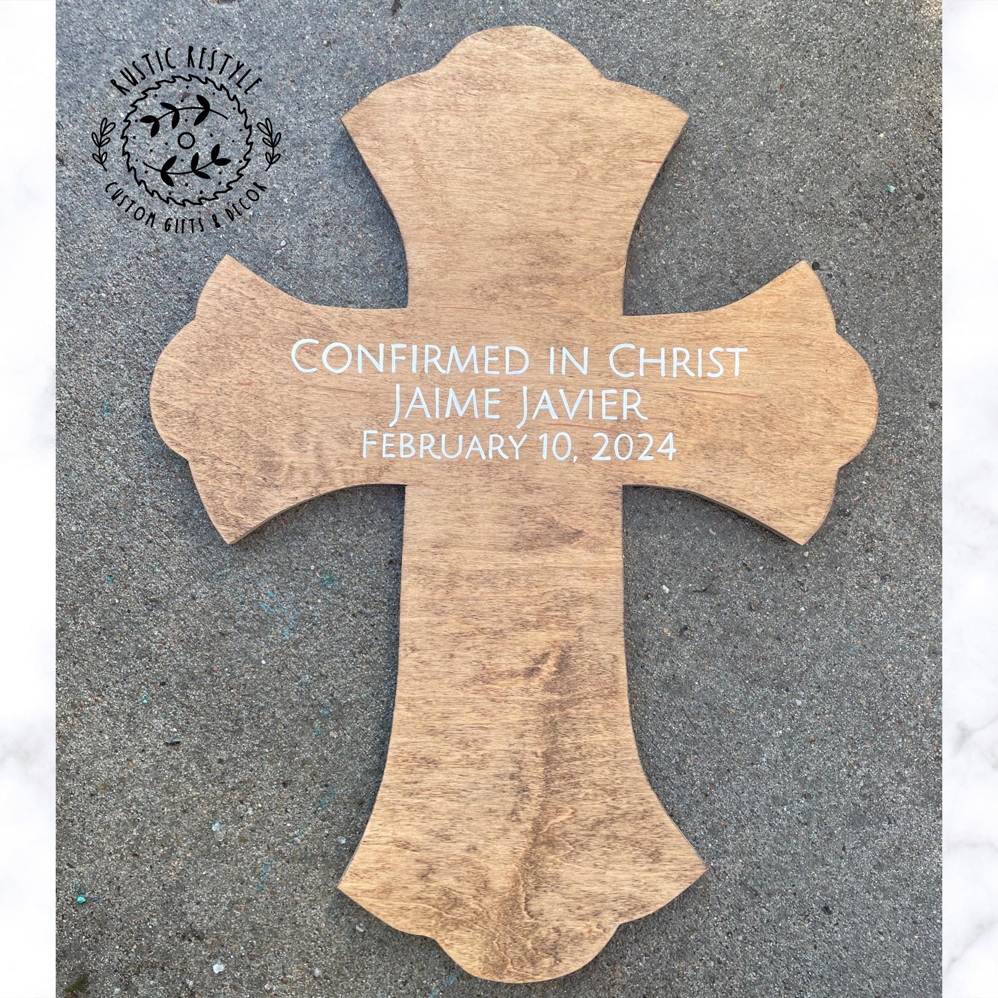 God Bless Personalized wooden cross, Baptism and confirmation sign-able crosses