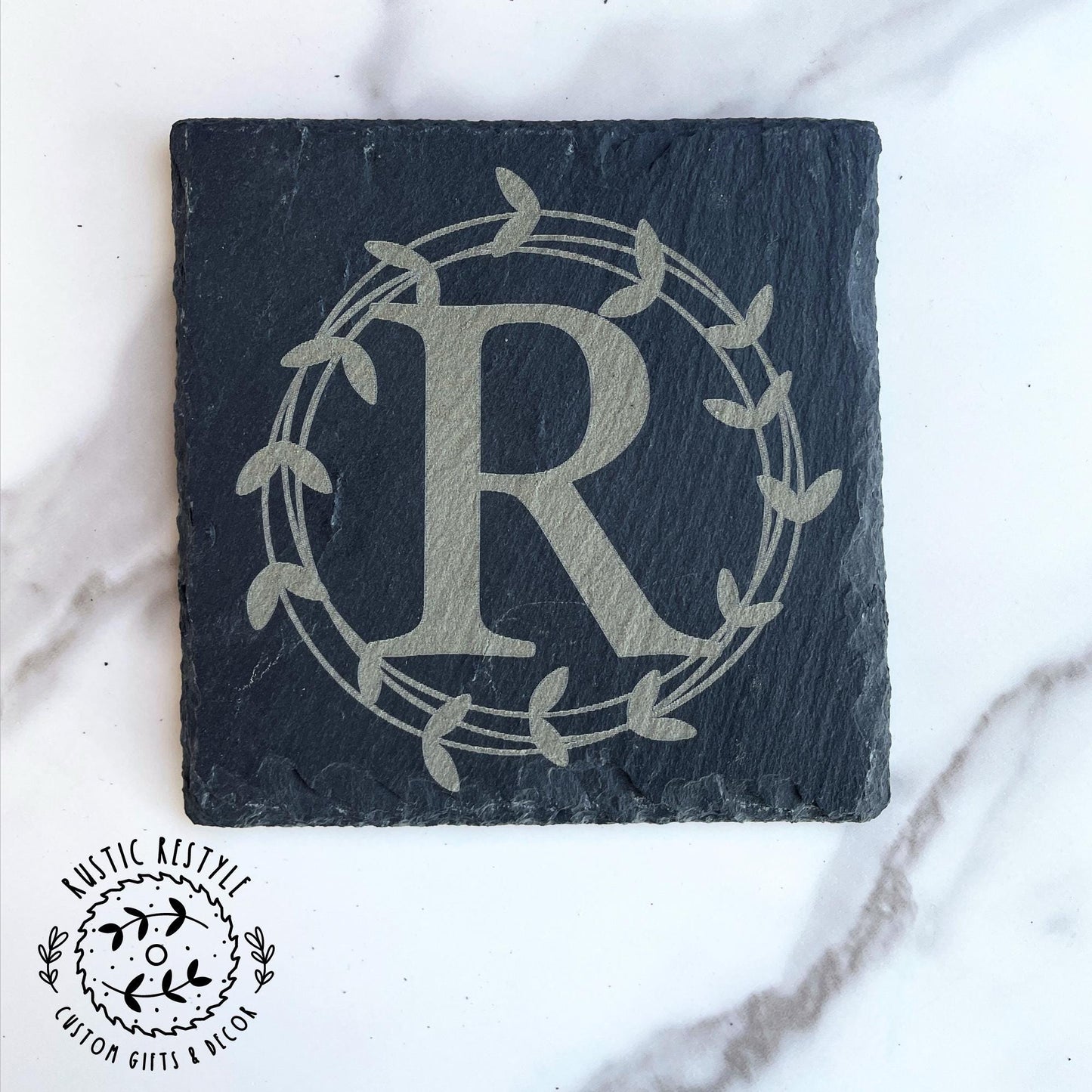 set of 4 Slate Coasters, custom gift