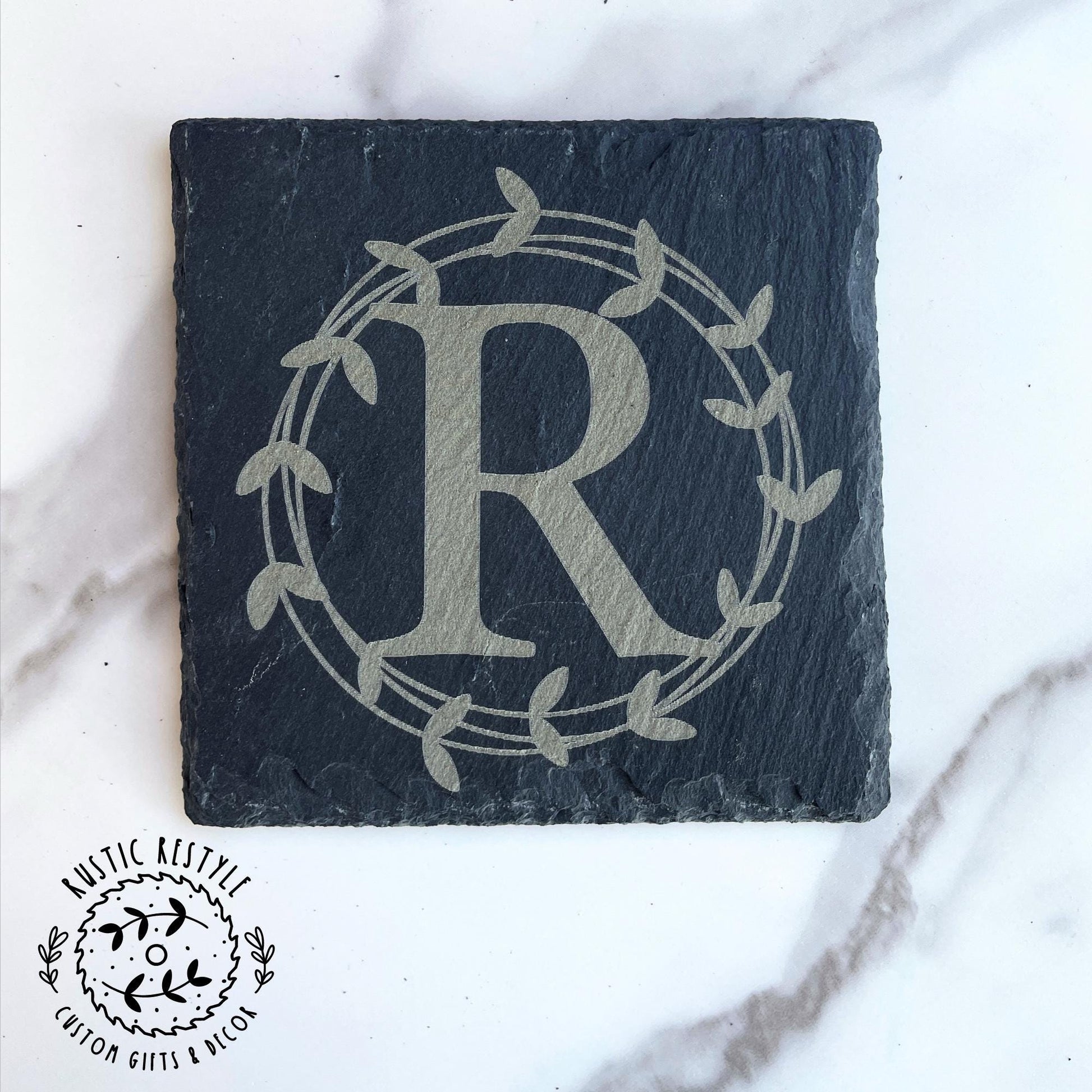 set of 4 Slate Coasters, custom gift