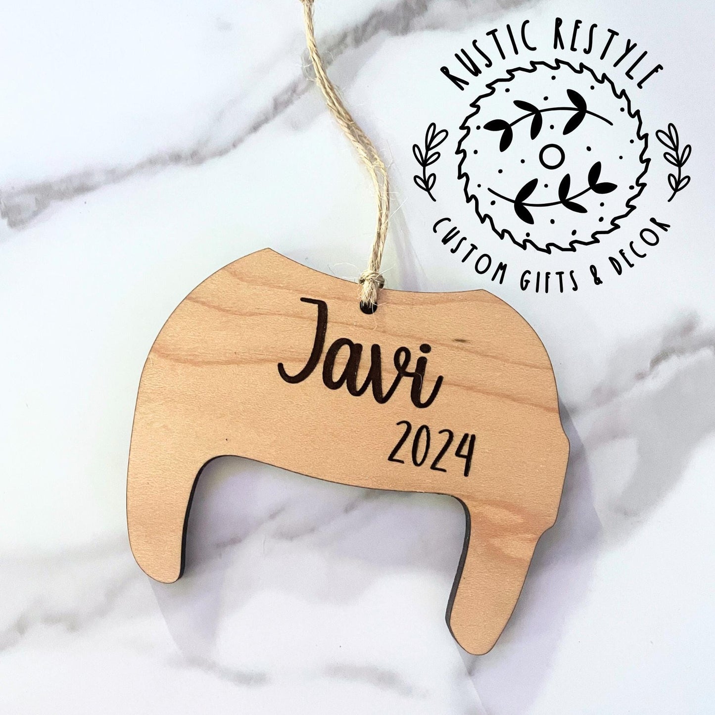 Newborn baby helmet ornament, Personalized Baby Helmet Ornament