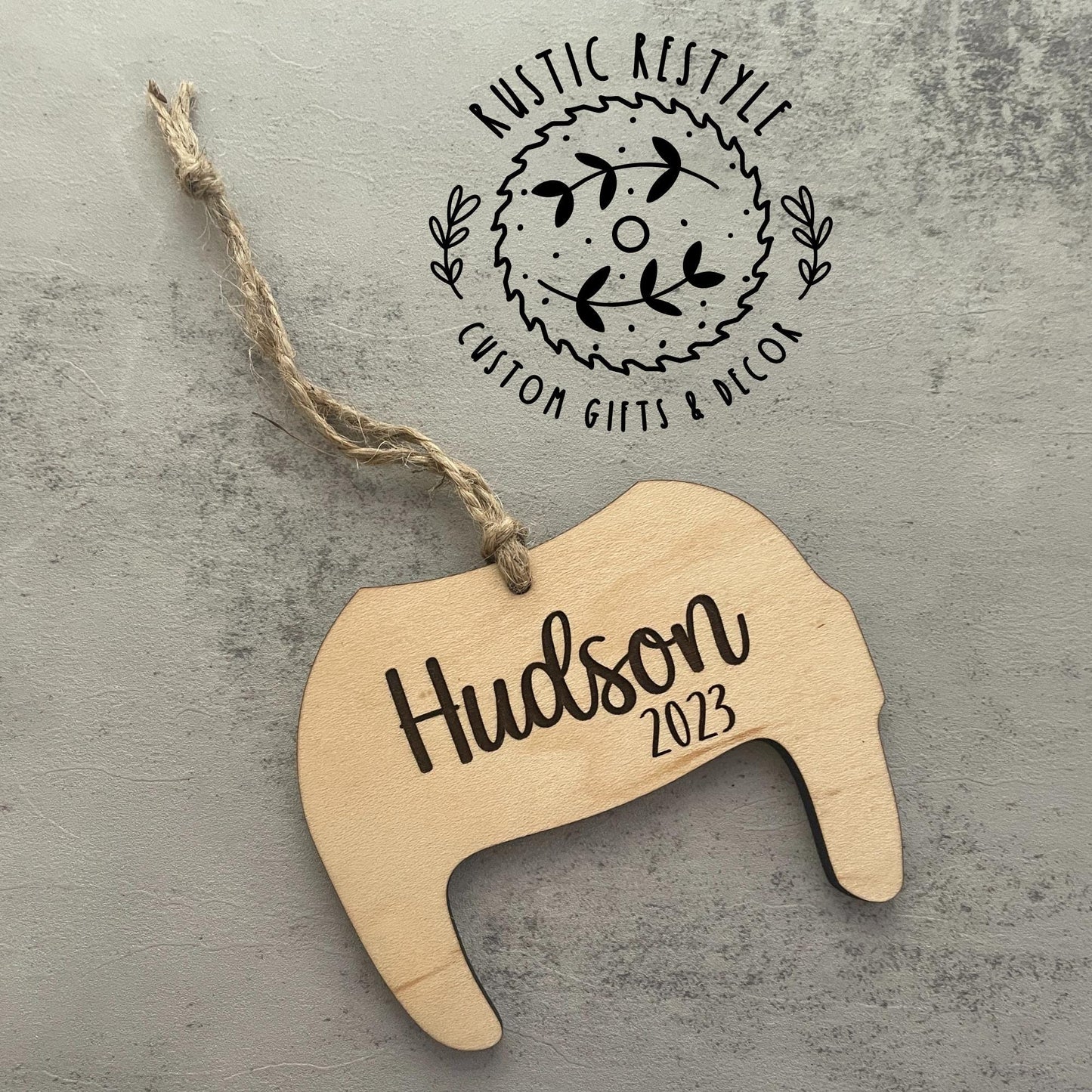 Newborn baby helmet ornament, Personalized Baby Helmet Ornament