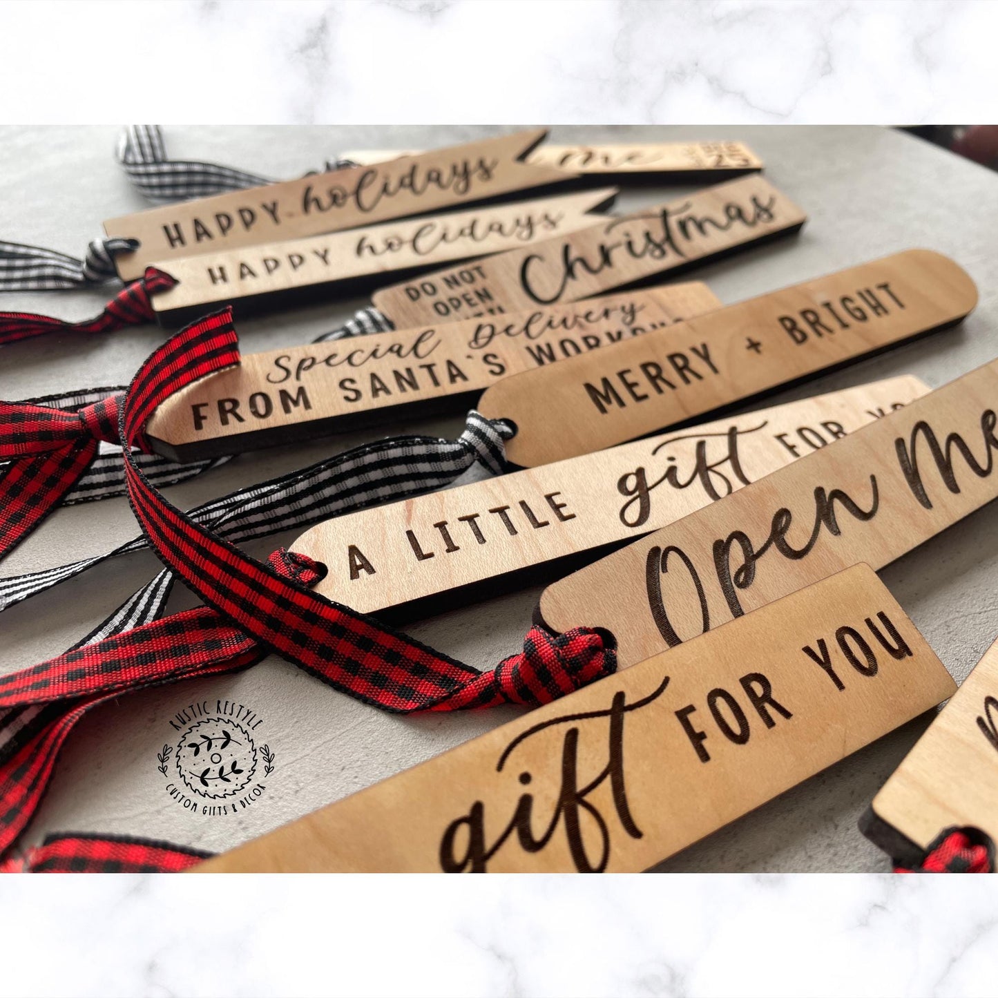 Gift tags for Christmas Presents make your own set, long skinny gift tags for Christmas gifts