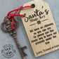 Santa's magic key ornament, Personalised tree ornament, Christmas Eve Gift, Stocking stuffer and filler