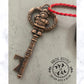 Santa's magic key ornament, Personalised tree ornament, Christmas Eve Gift, Stocking stuffer and filler