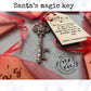 Santa's magic key ornament, Personalised tree ornament, Christmas Eve Gift, Stocking stuffer and filler