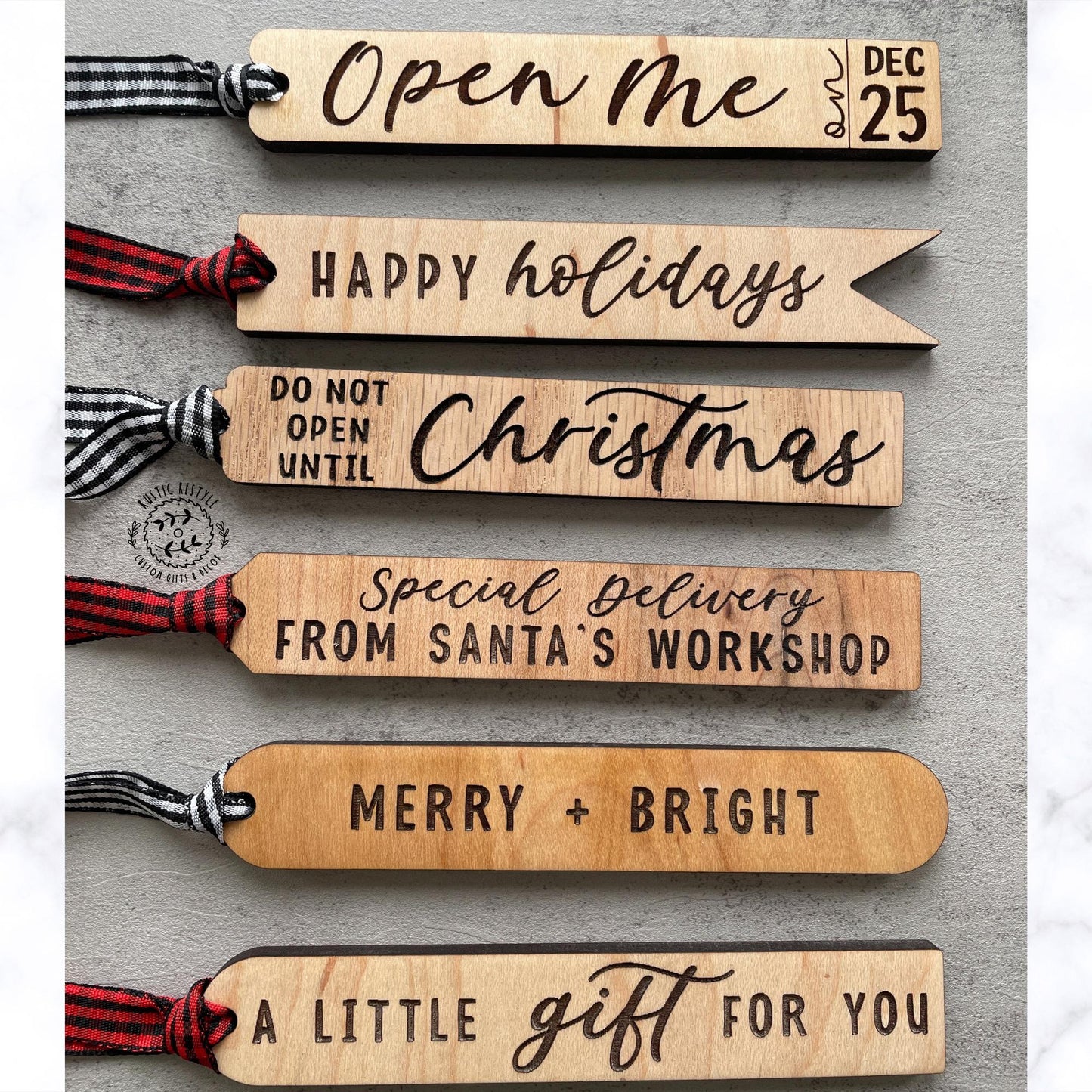 Gift tags for Christmas Presents make your own set, long skinny gift tags for Christmas gifts