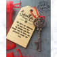 Santa's magic key ornament, Personalised tree ornament, Christmas Eve Gift, Stocking stuffer and filler