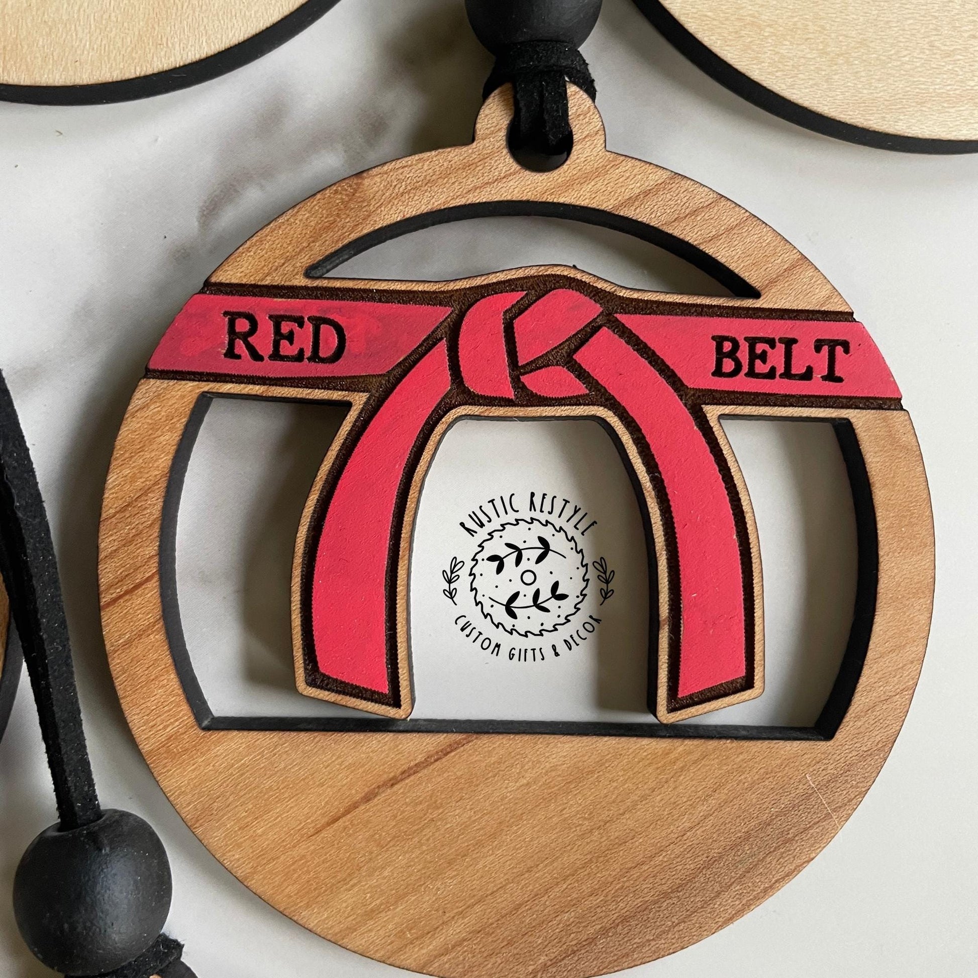 Martial Arts Belts Christmas Ornaments, Personalized karate ornament, custom belts