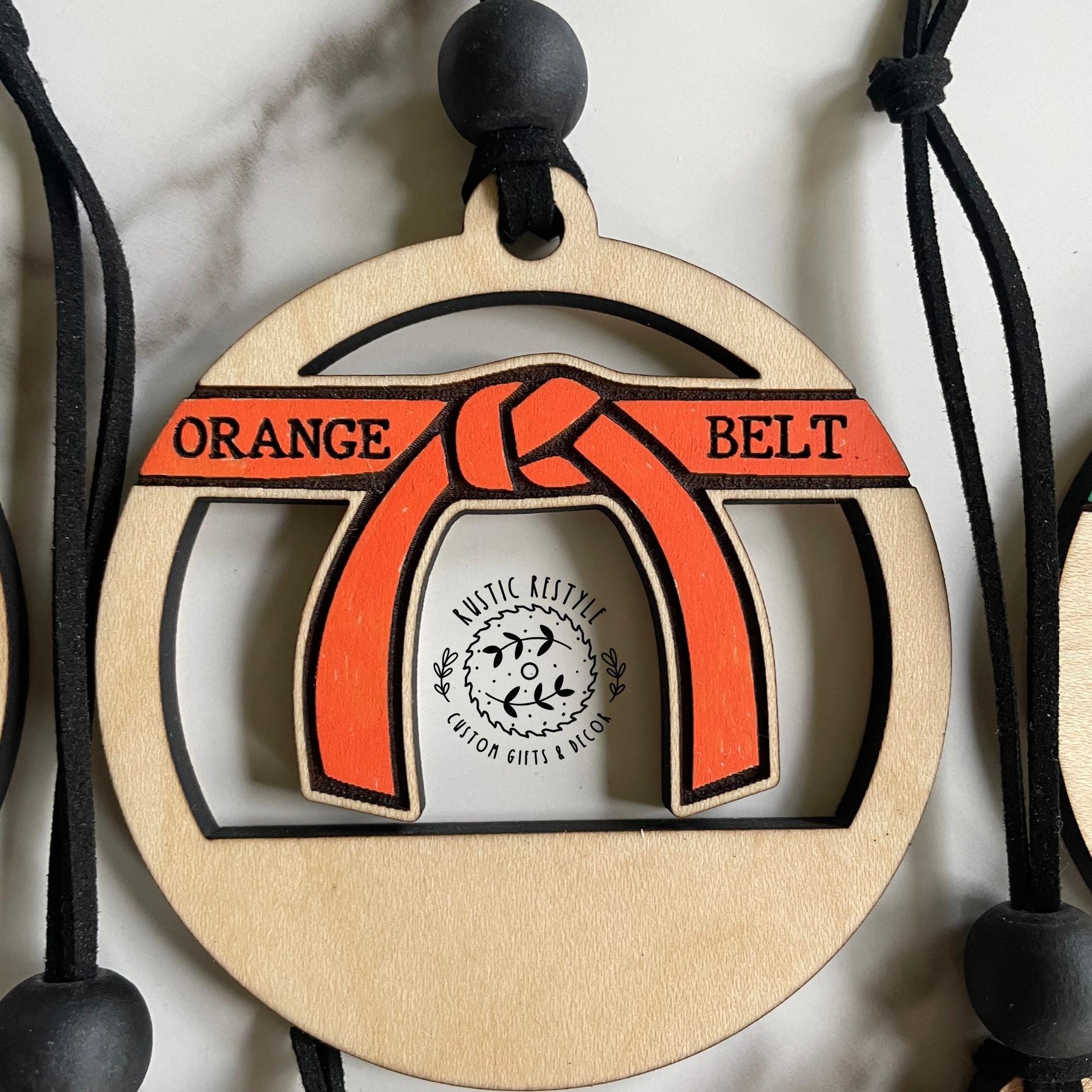 Martial Arts Belts Christmas Ornaments, Personalized karate ornament, custom belts