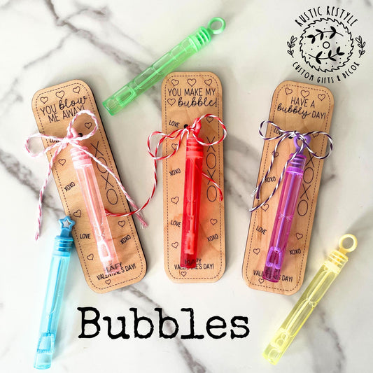 Classroom bubbles Valentines, Personalized wooden Valentine's Day gift