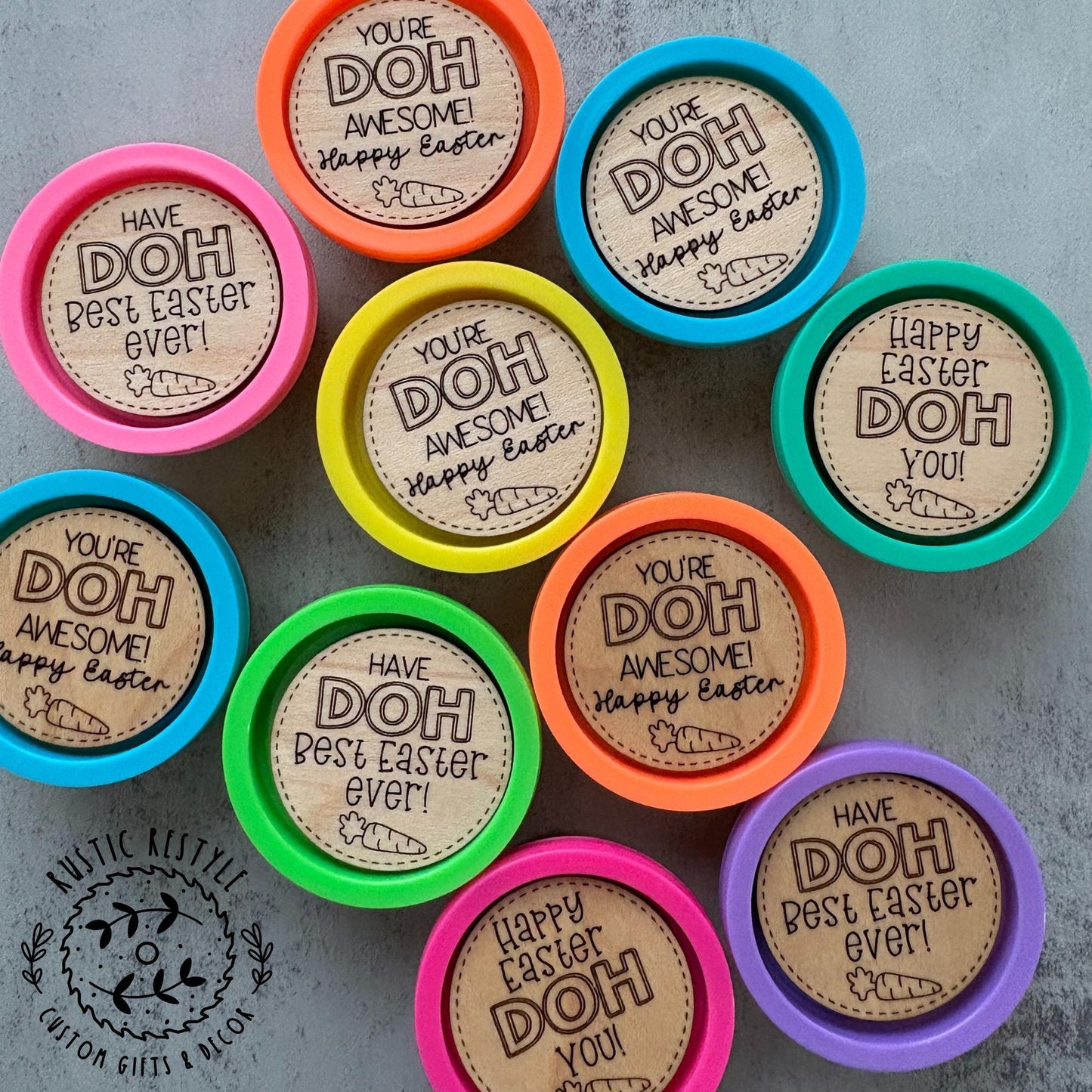 Wooden Play-Doh Easter basket stuffers for Kids