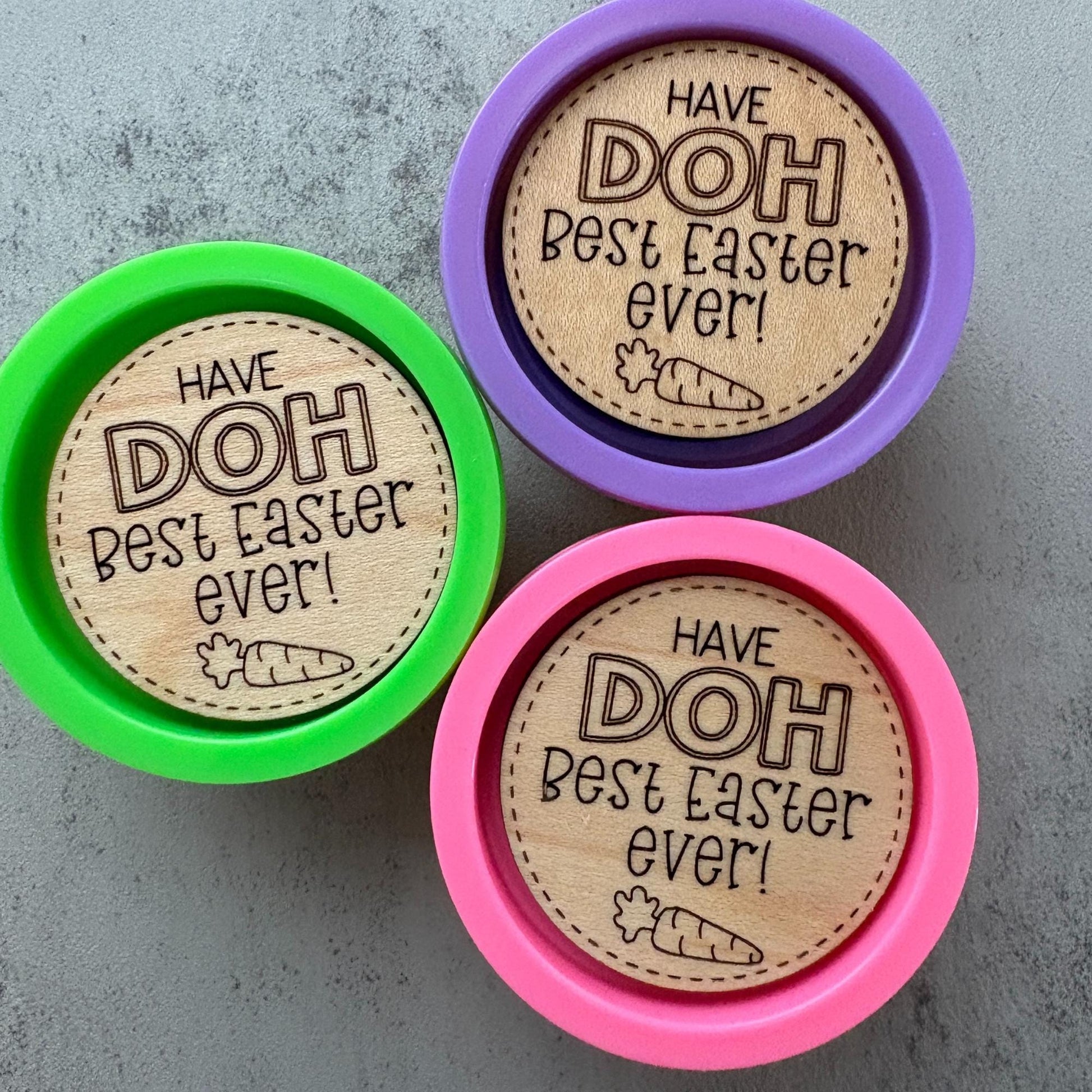 Wooden Play-Doh Easter basket stuffers for Kids