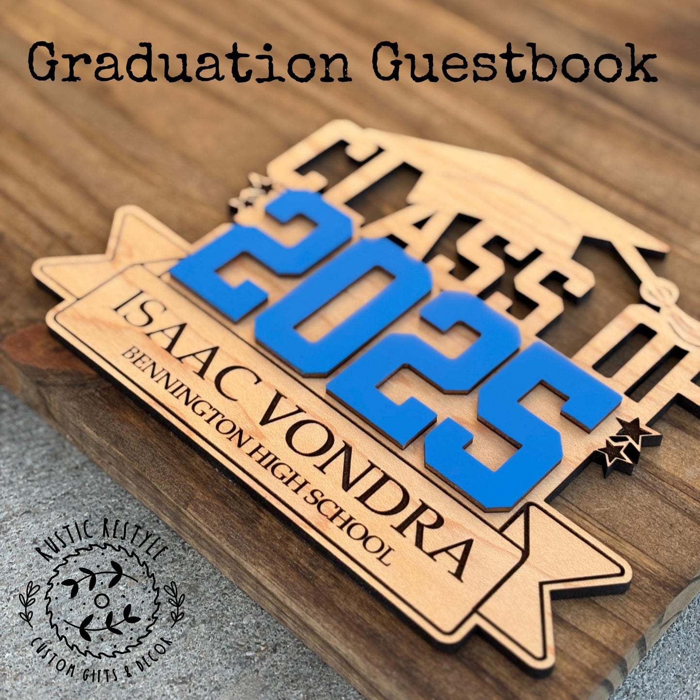 graduation guest book, party book, Creative Guest book alternative, class of 2026, guestbook frame, rustic sign, wood sign-in board, 18x18