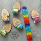 Kids slap bracelet Easter basket filler, Personalized wooden Easter basket stuffer gifts, classroom prizes