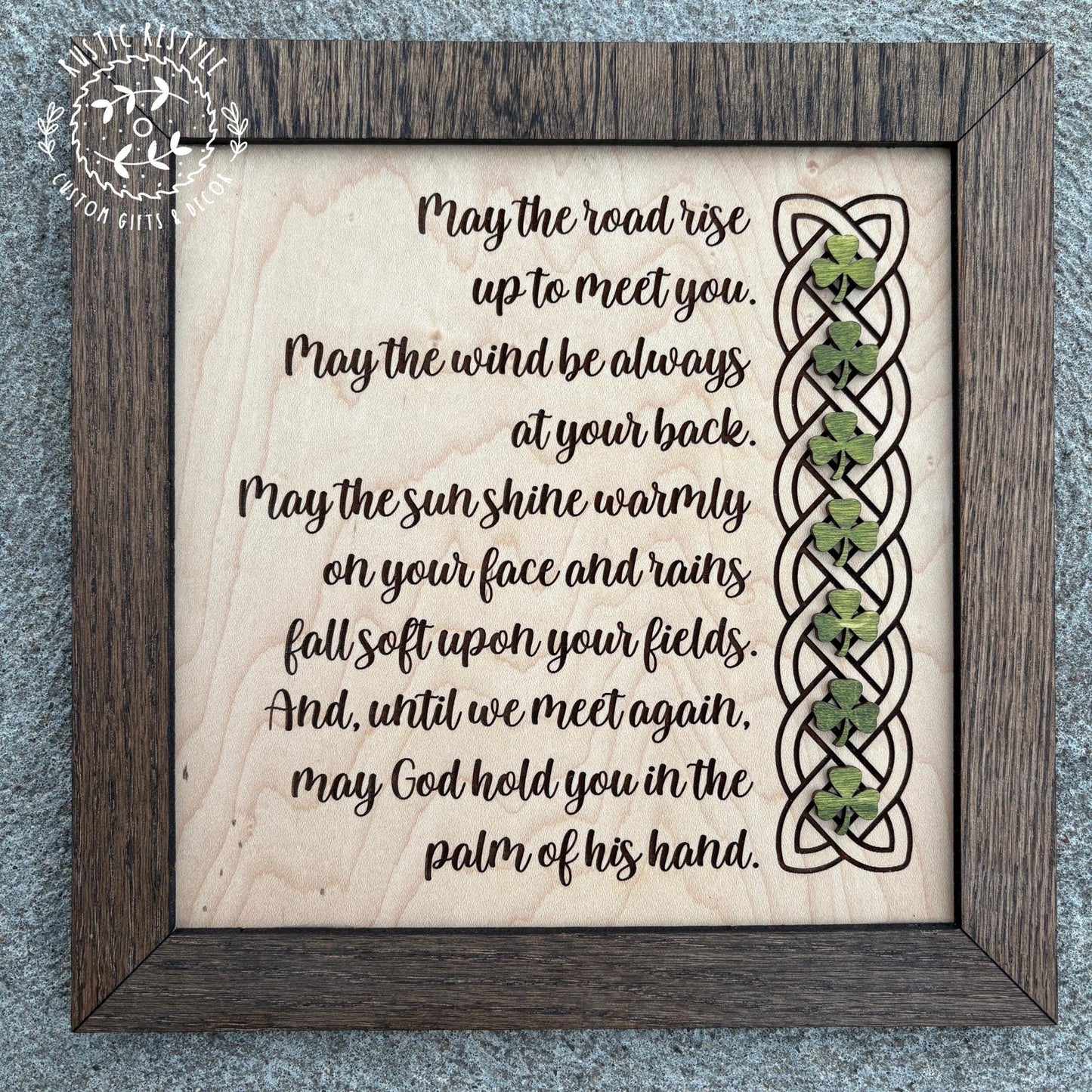 10x10 Irish blessings plaque