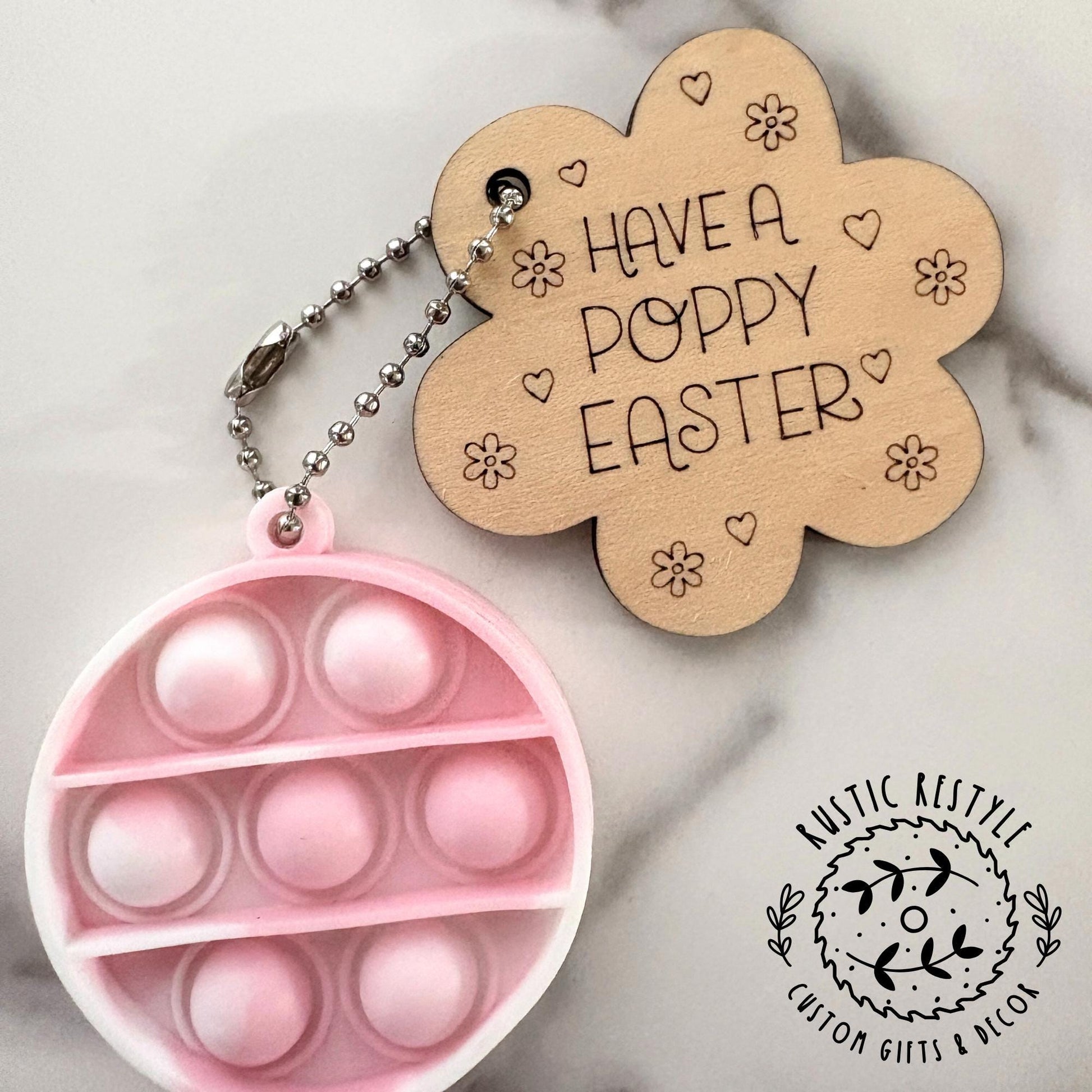 Classroom Easter Pop-its, wooden Easter basket stuffer or filler pop-its