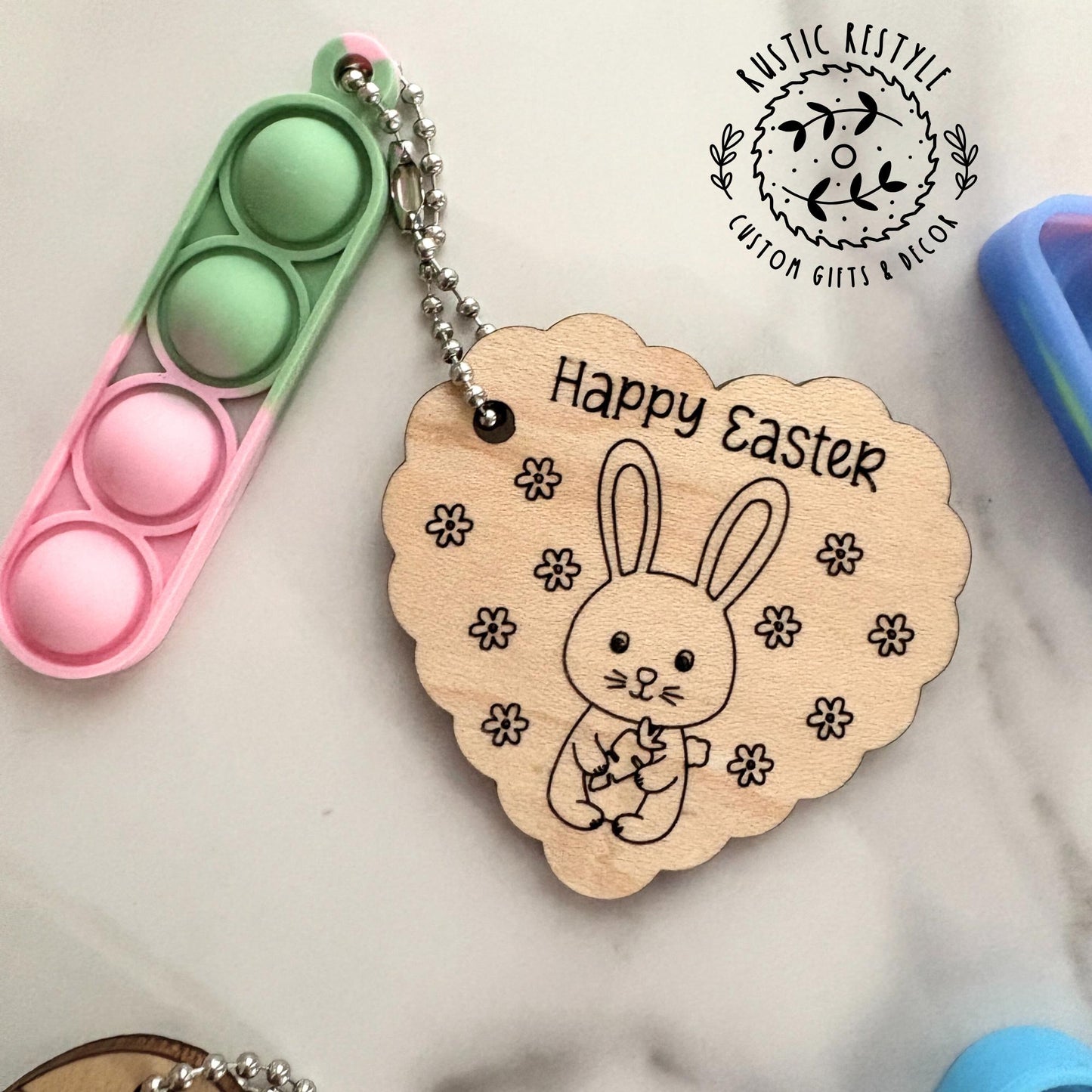 Classroom Easter Pop-its, wooden Easter basket stuffer or filler pop-its