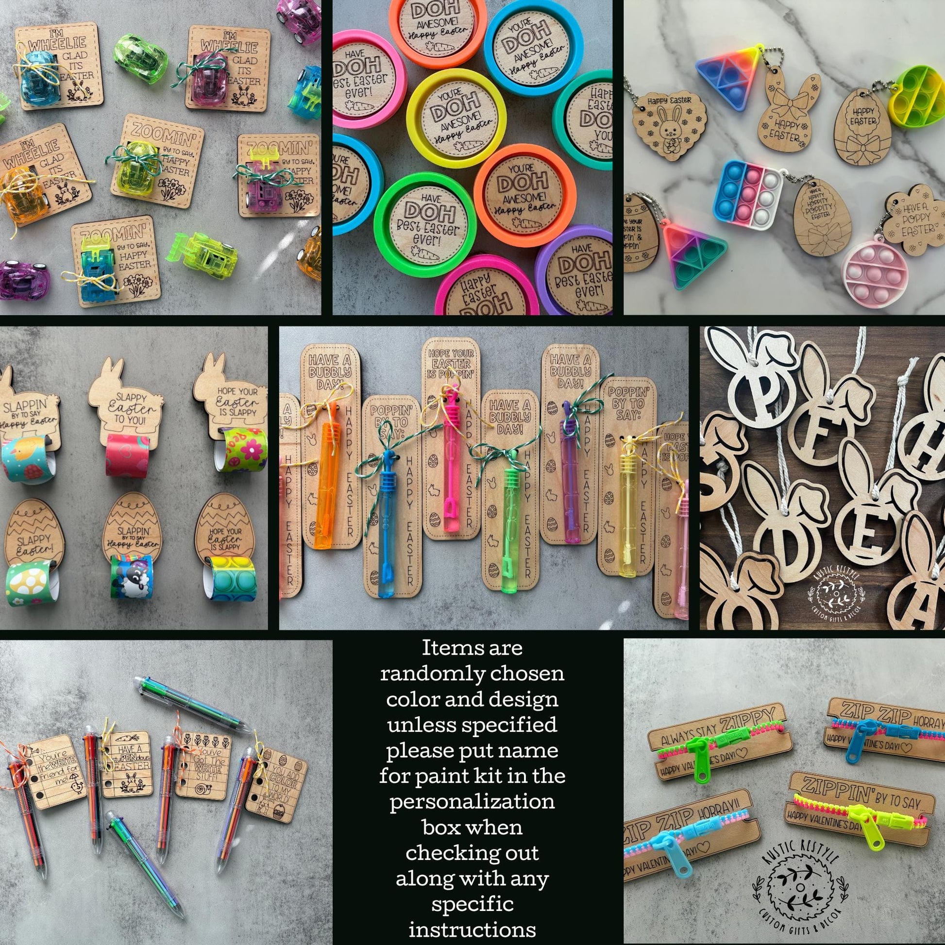 Easter basket stuffer kits, non candy fillers for kids Easter baskets
