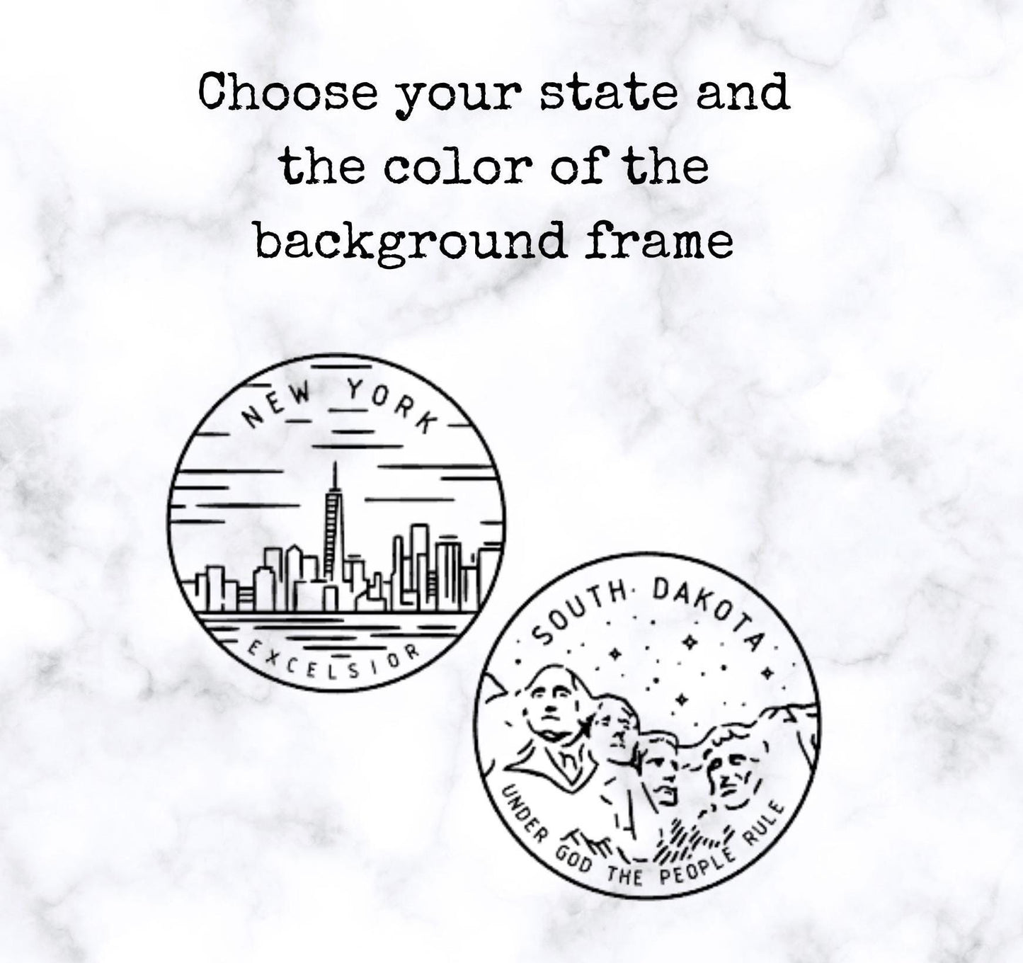 Wooden state plaque, great for a collage wall