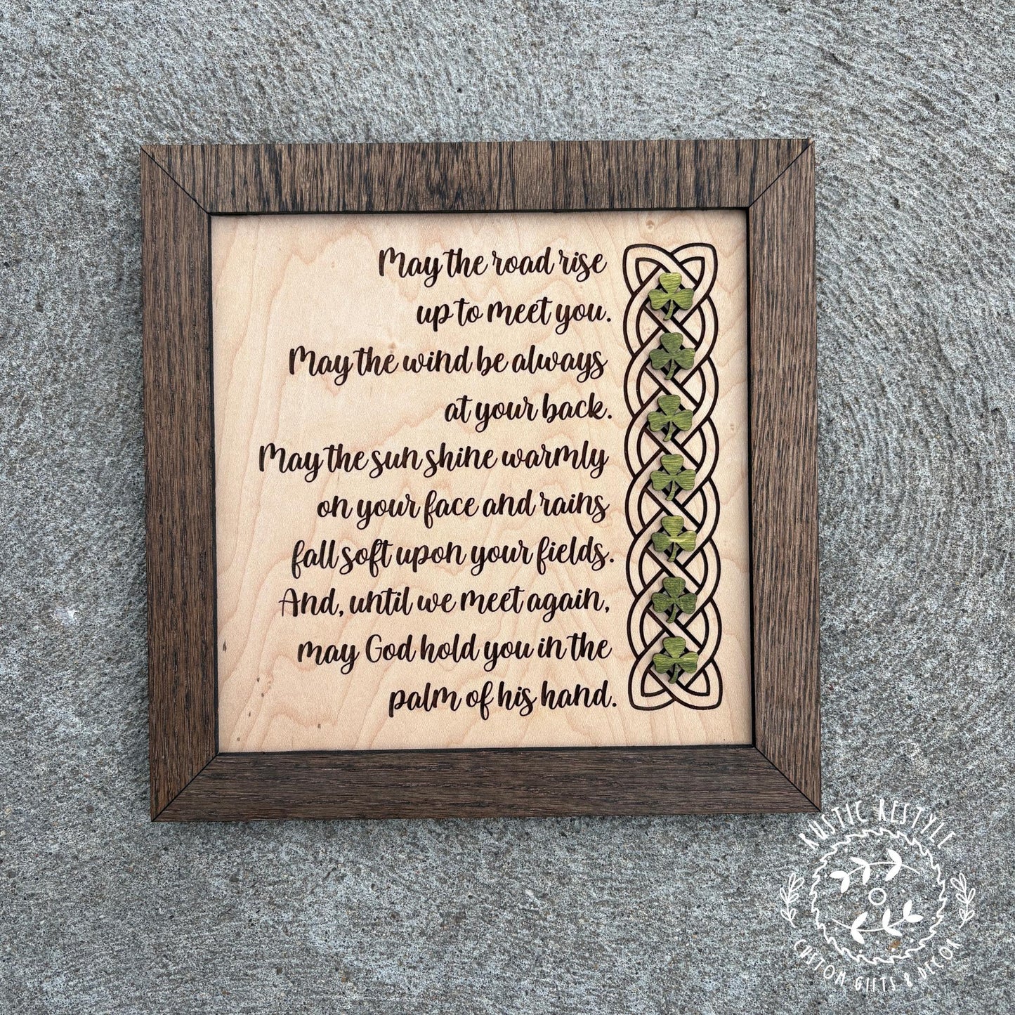 10x10 Irish blessings plaque