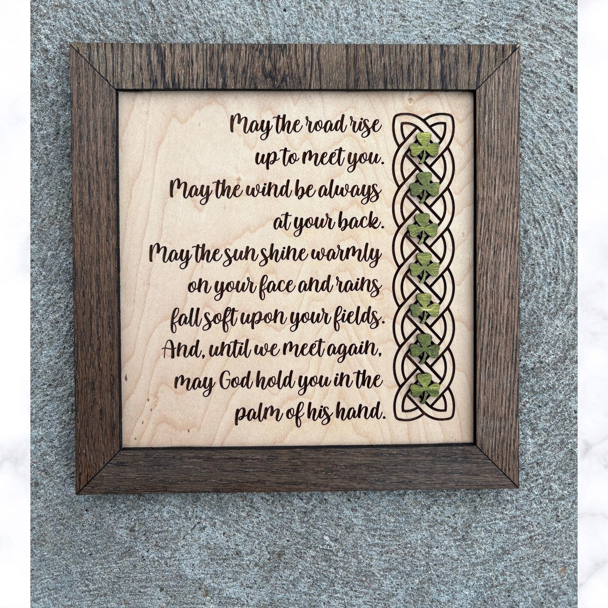 10x10 Irish blessings plaque