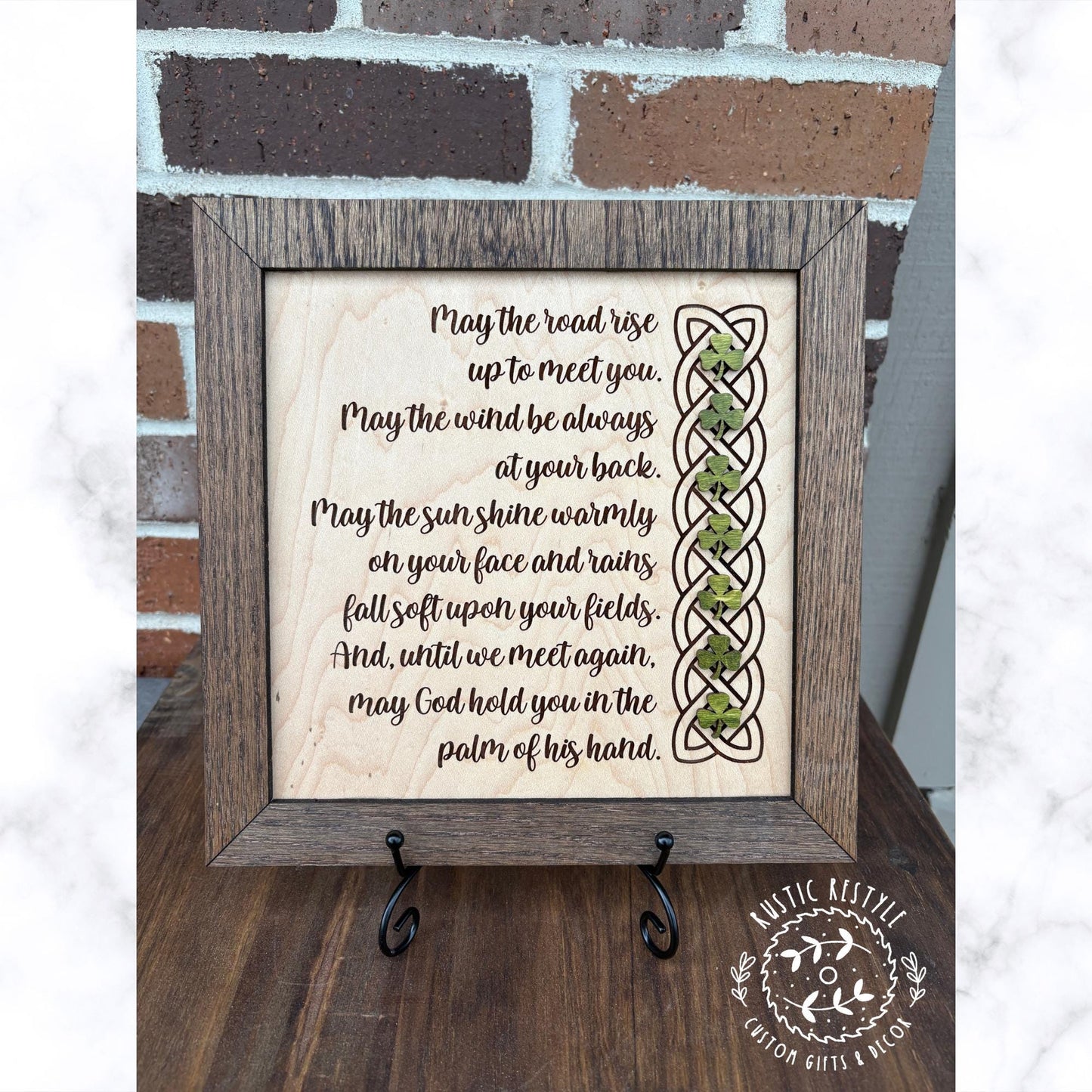 10x10 Irish blessings plaque