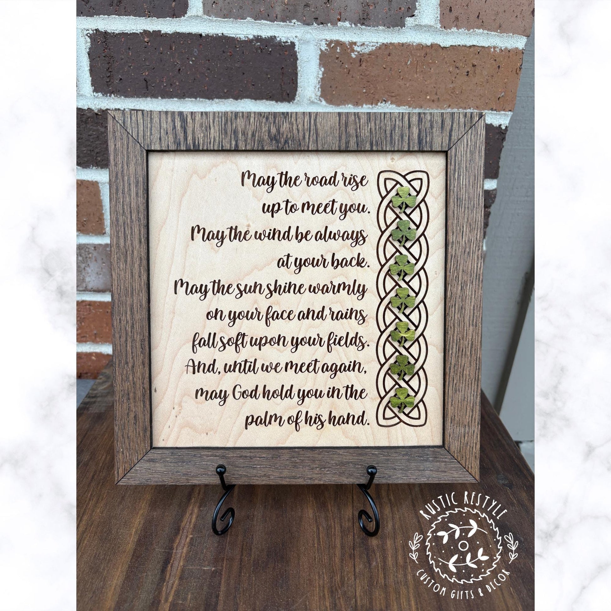 10x10 Irish blessings plaque