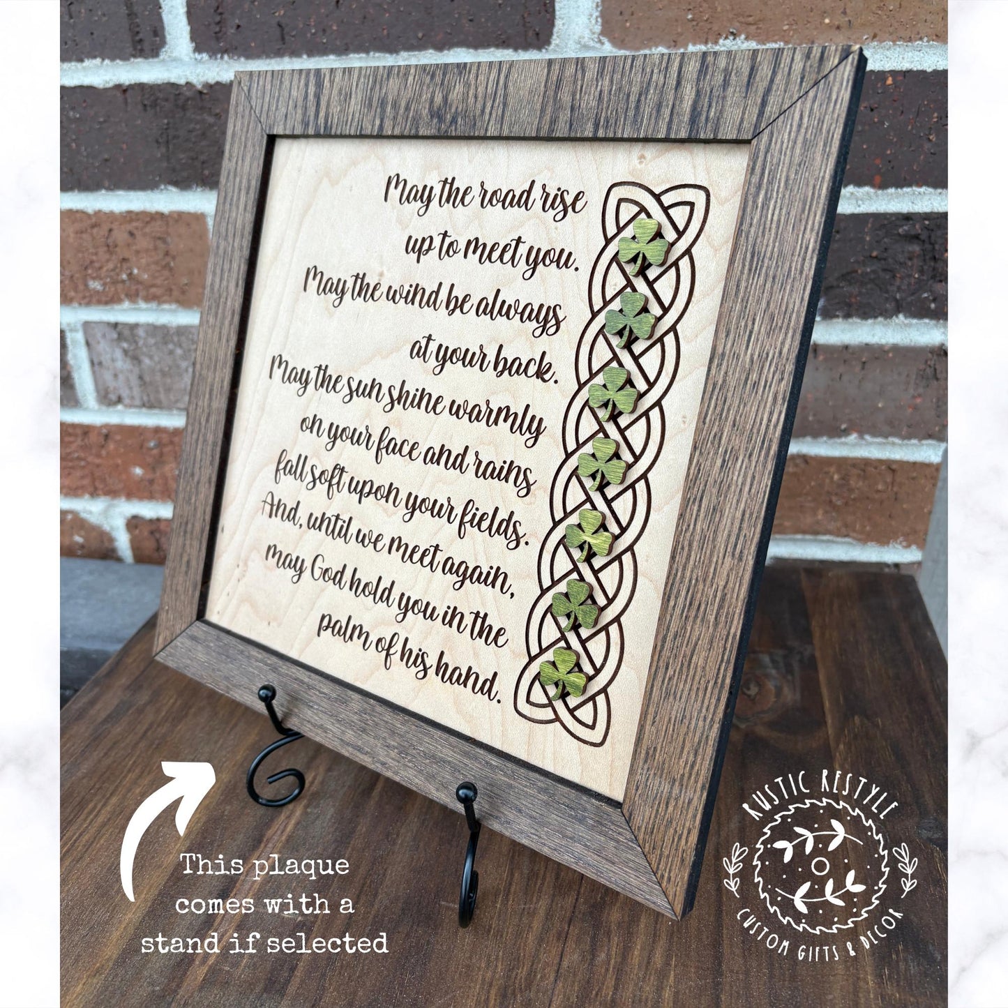 10x10 Irish blessings plaque