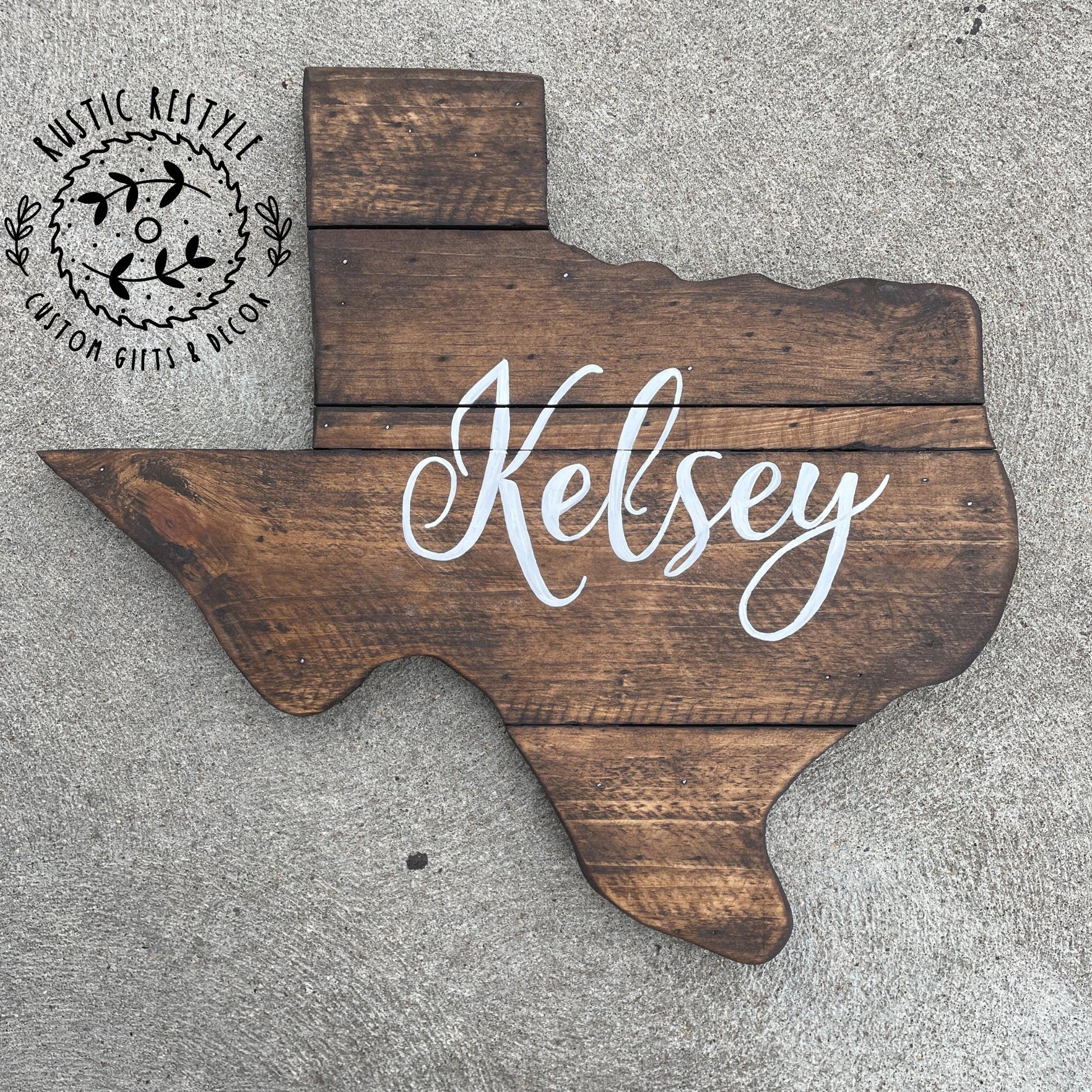 Texas wall art, wooden Texas, Pallet sign wall art, Established, Housewarming, Name sign, gift for new home, 24" Texas name and star sign