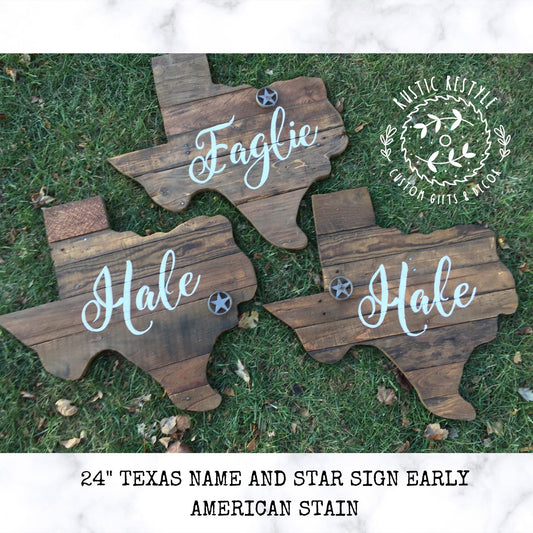 Texas wall art, wooden Texas, Pallet sign wall art, Established, Housewarming, Name sign, gift for new home, 24" Texas name and star sign
